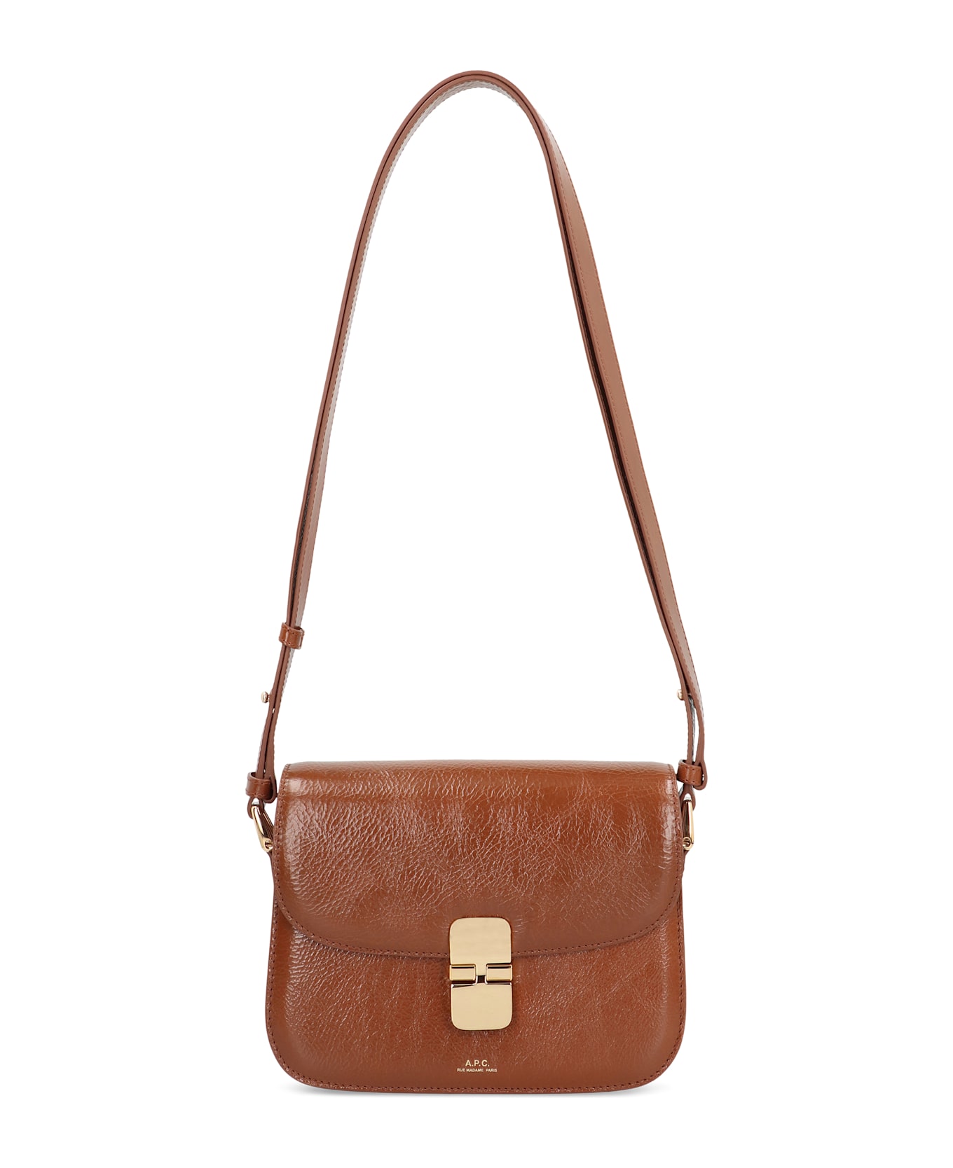 A.P.C. Grace Small Bag In Leather - brown