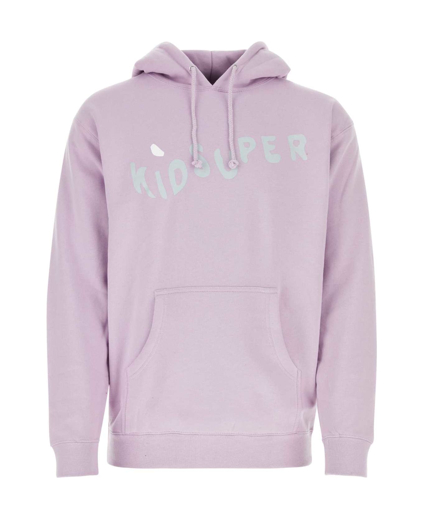 Kidsuper Lilac Cotton Blend Kidsuper Wave Sweatshirt - KIDSUPERWAVE