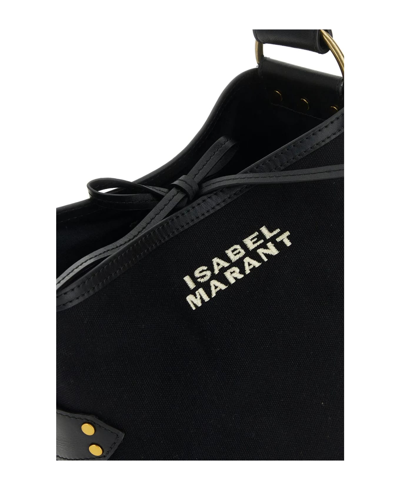 Isabel Marant Black Canvas Samara Shoulder Bag - BLACK