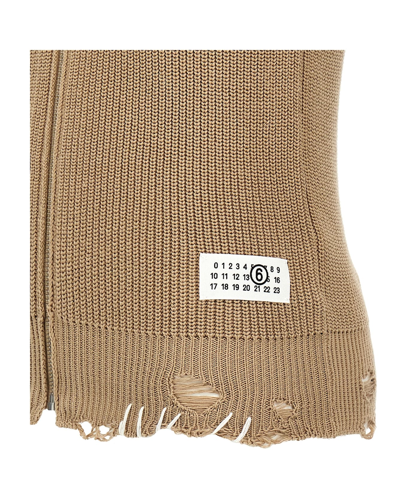 MM6 Maison Margiela Destroyed Vest - Beige
