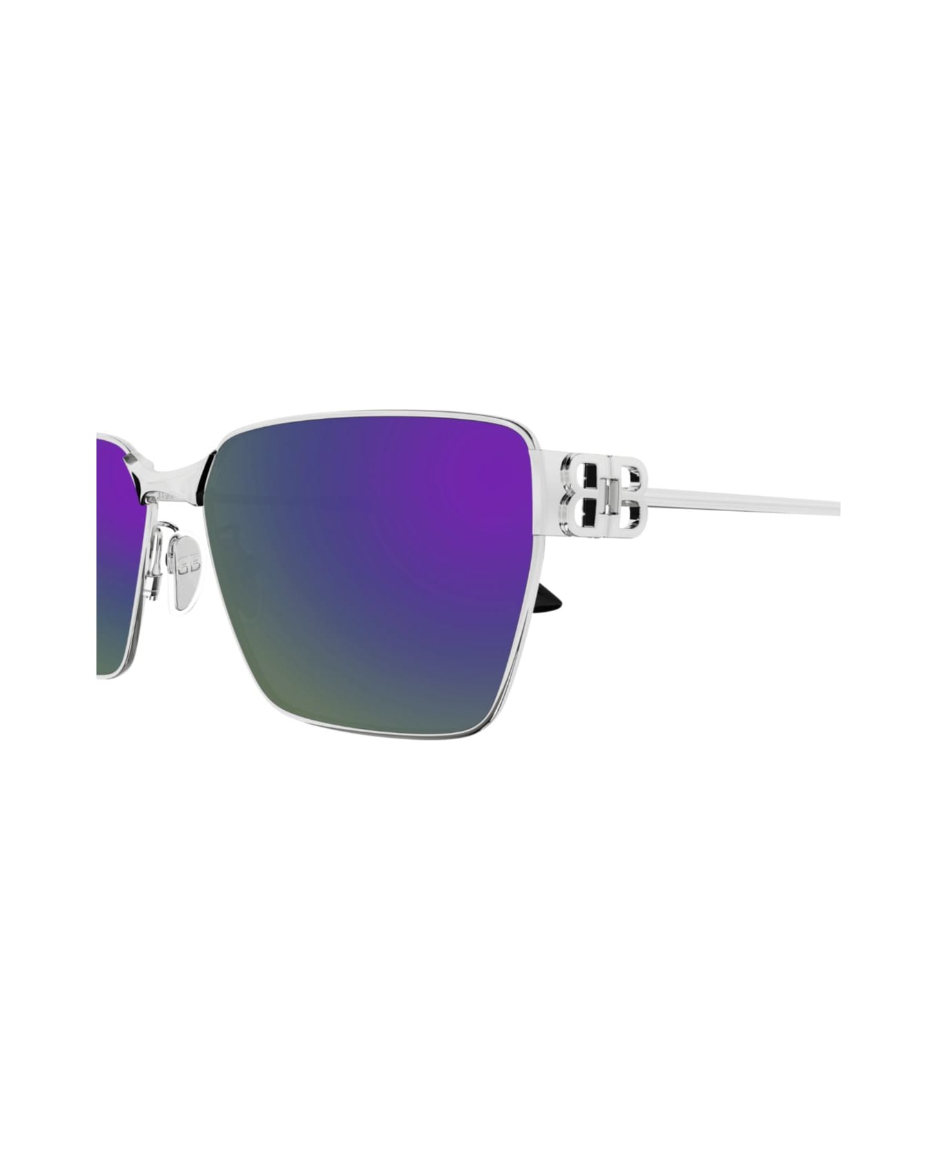 Balenciaga Eyewear Bb0374sk-003silver-silver-violet - SILVER-SILVER-VIOLET