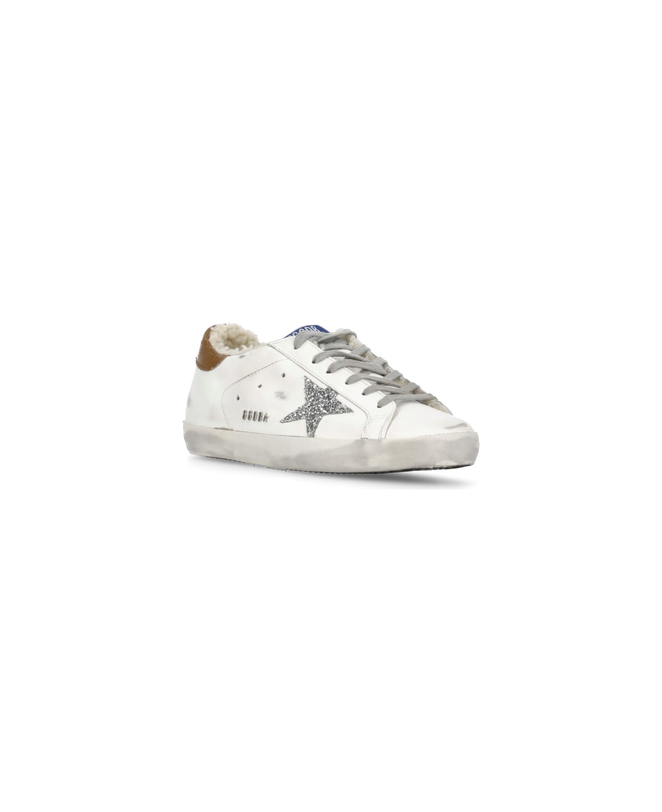 Golden Goose Super Star Classic Sneakers - WHITE/SILVER/TAUPE/BEIGE