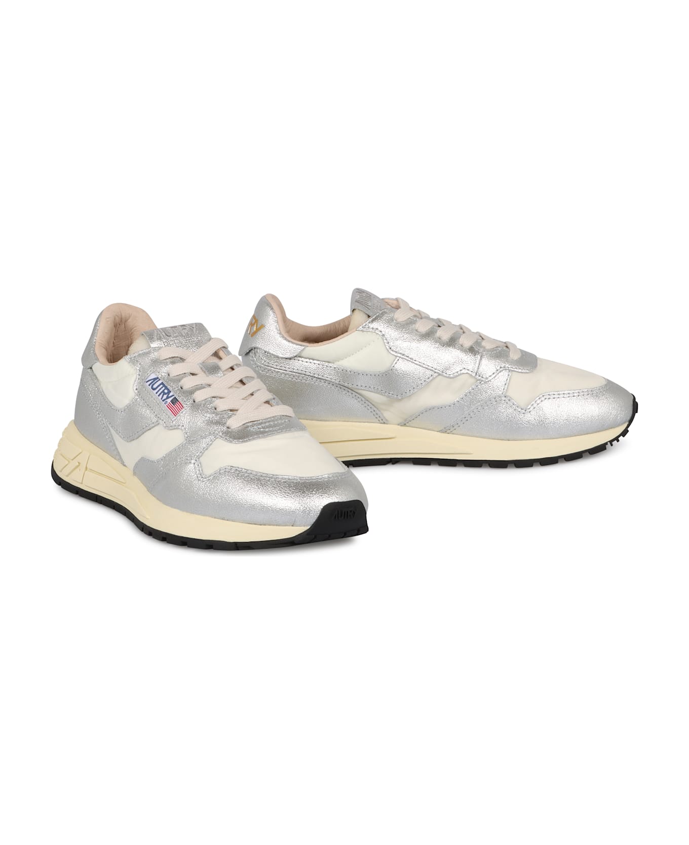 Autry Reelwind Low-top Sneakers - Wht/silv