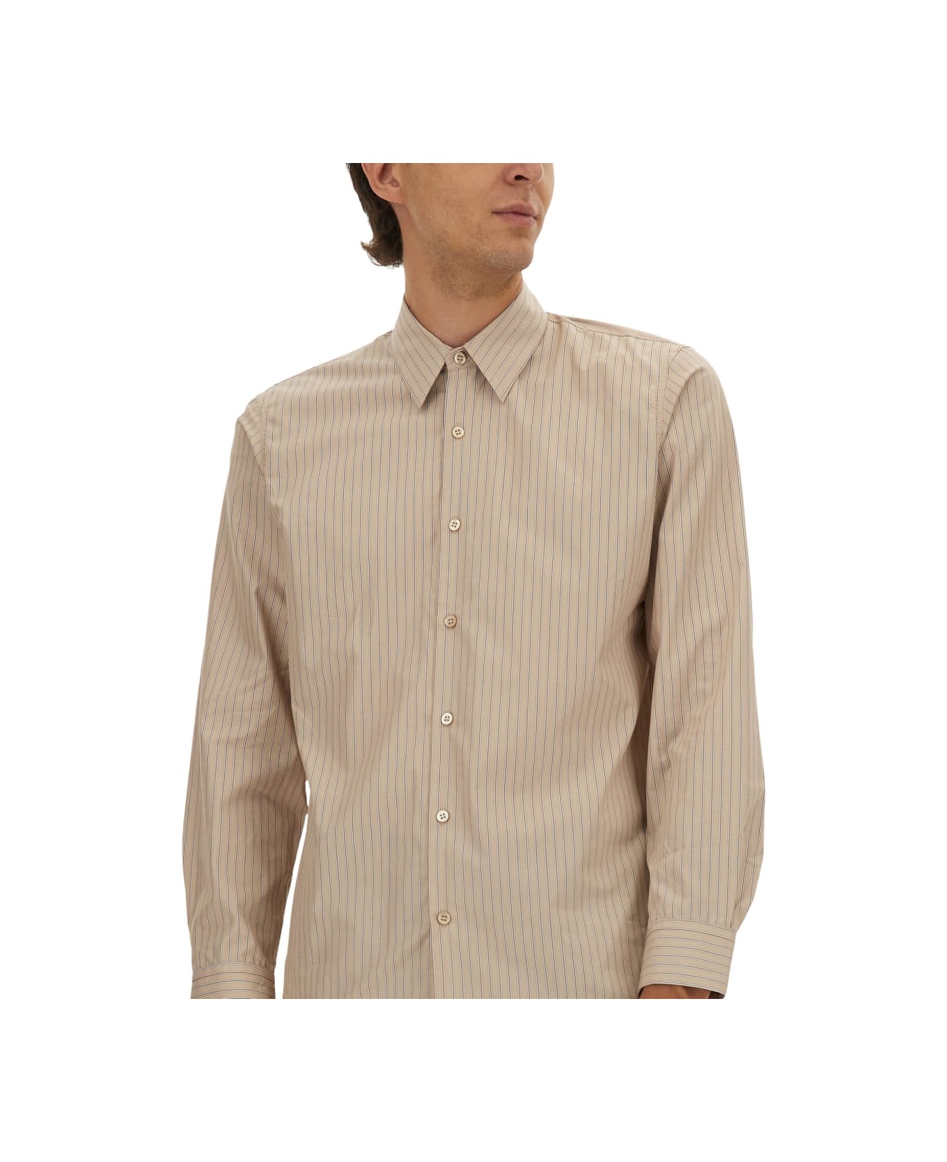 Dries Van Noten Striped Shirt - BEIGE