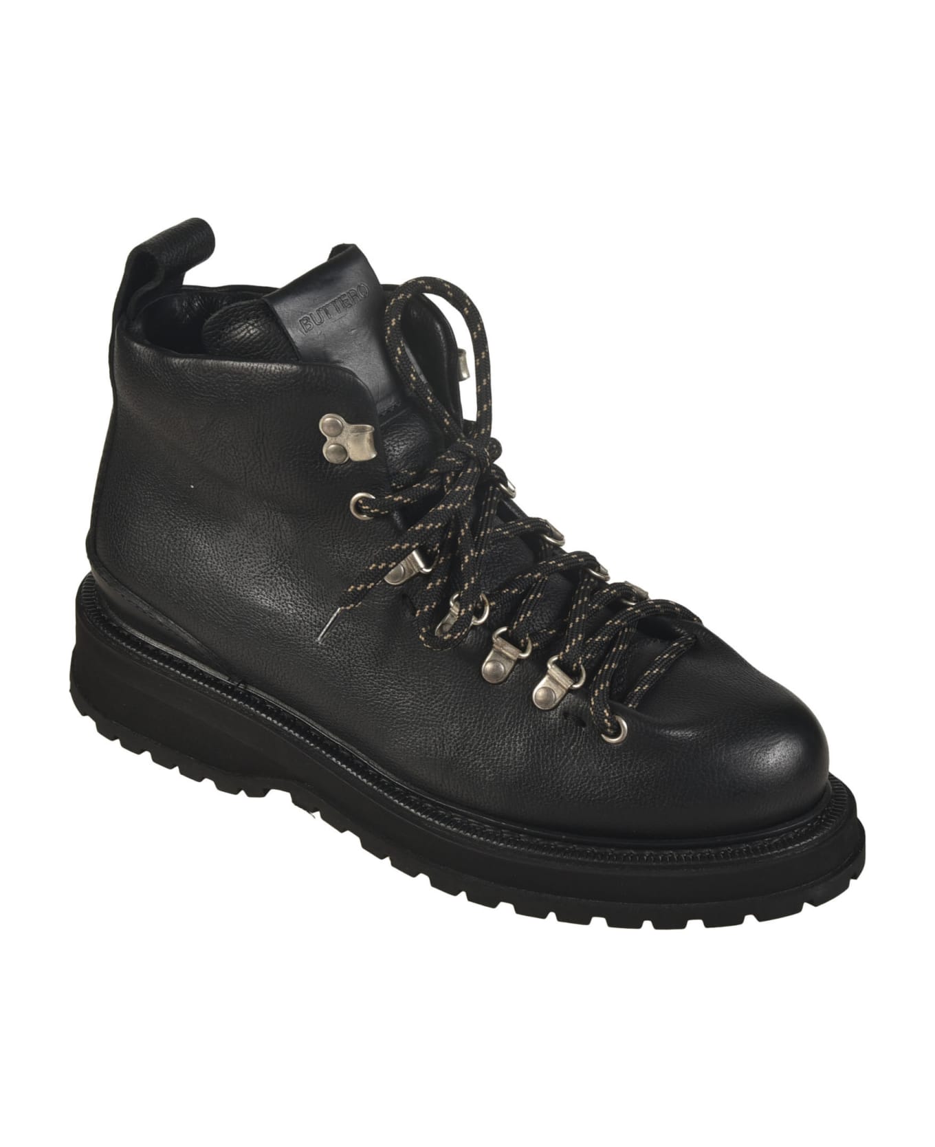 Buttero Lace-up Fitted Boots - Black