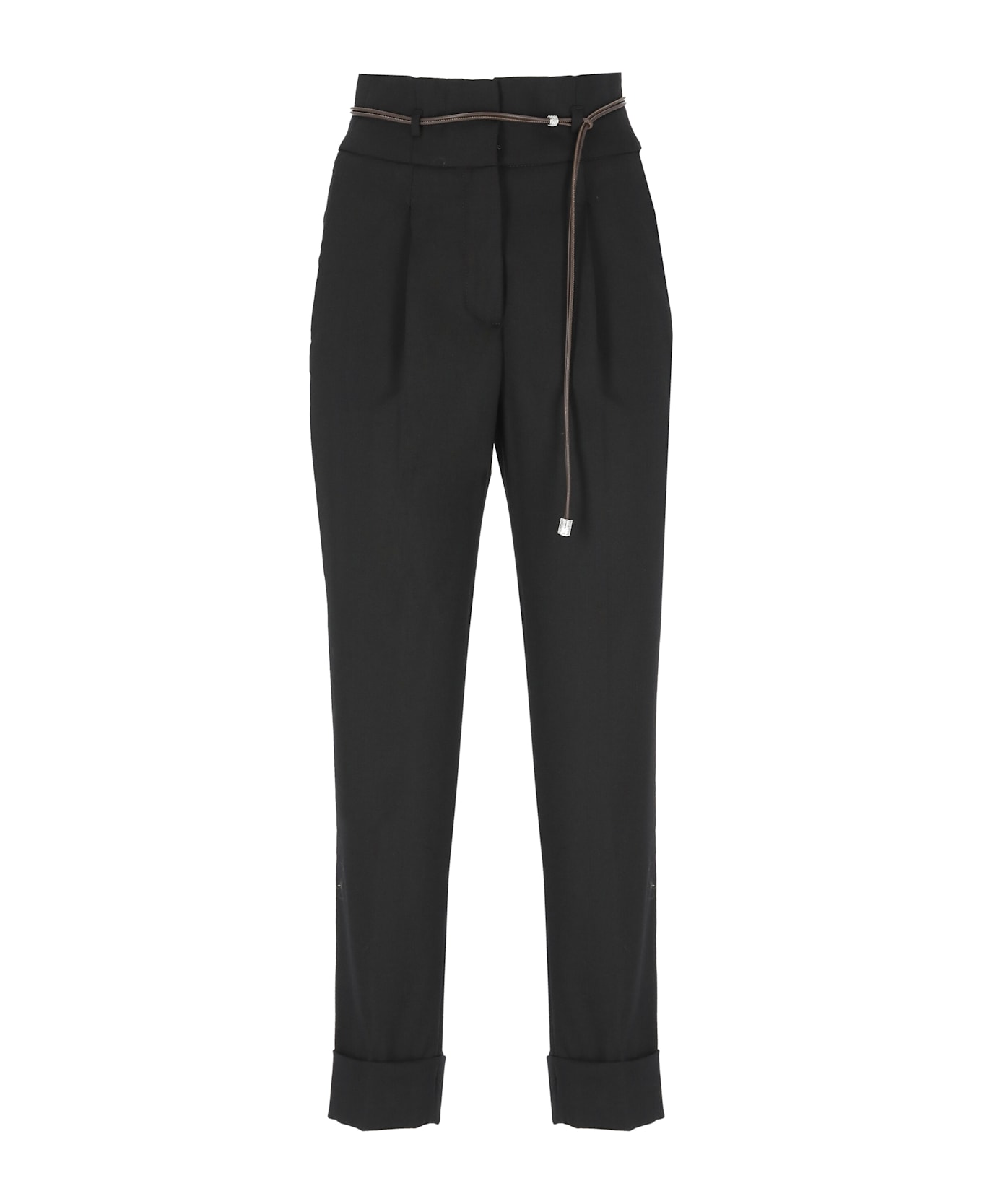 Peserico Wool Pants - Black