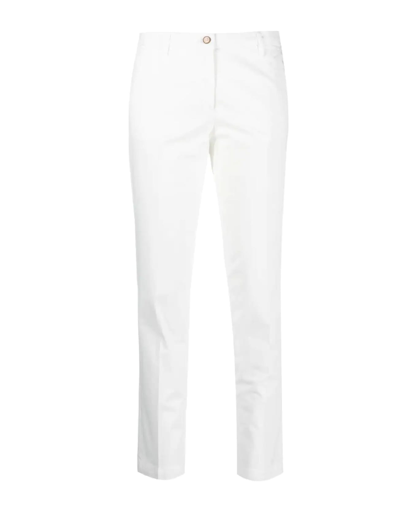 Briglia 1949 White Cotton Trousers - Bianco