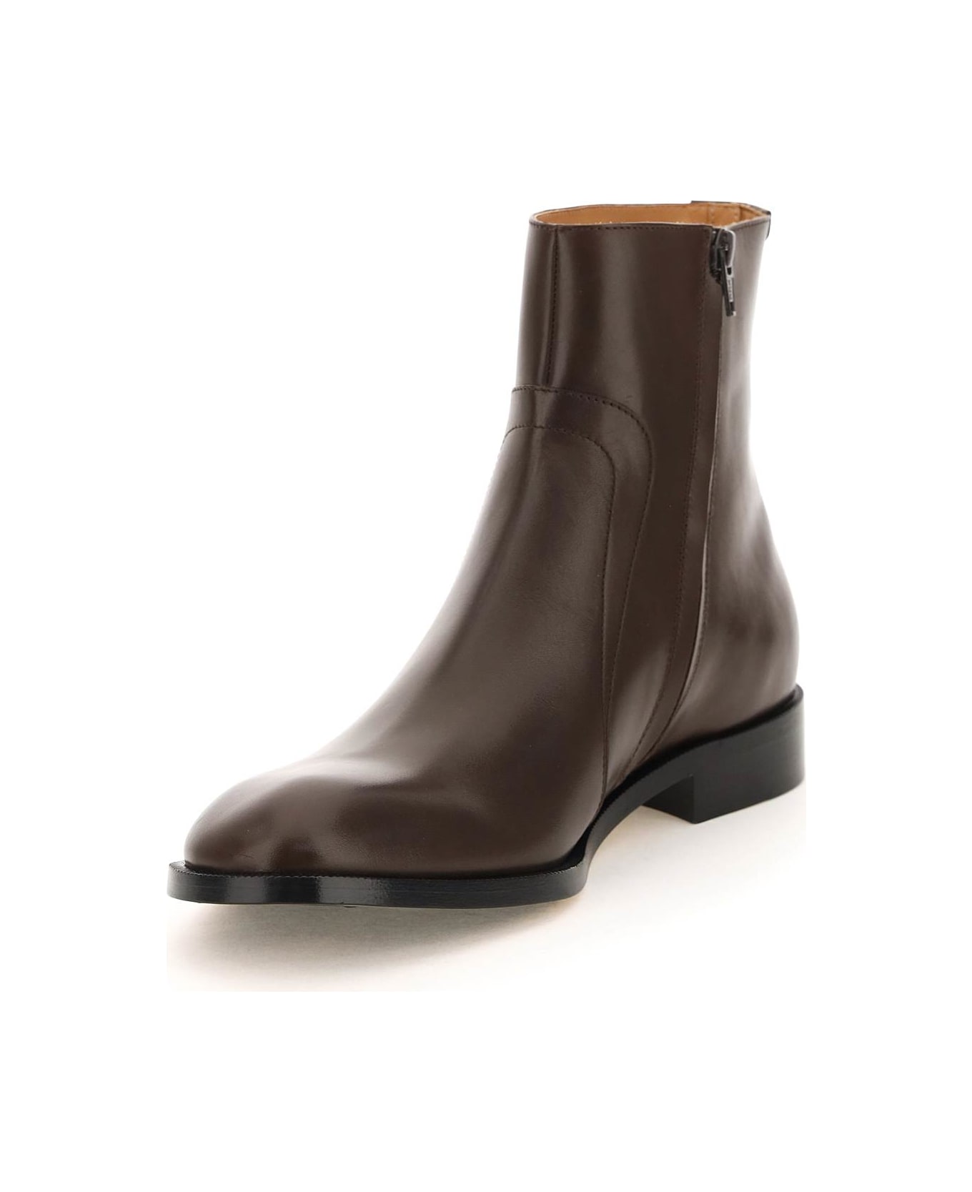 Maison Margiela Leather Ankle Boots - BRACKEN (Brown)