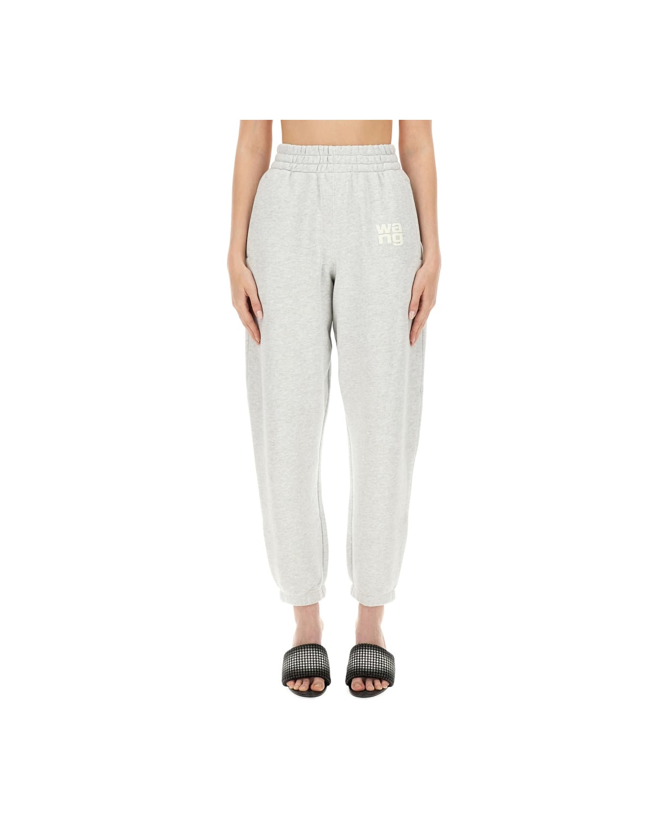 T by Alexander Wang Jogging Pants With Logo - Grey