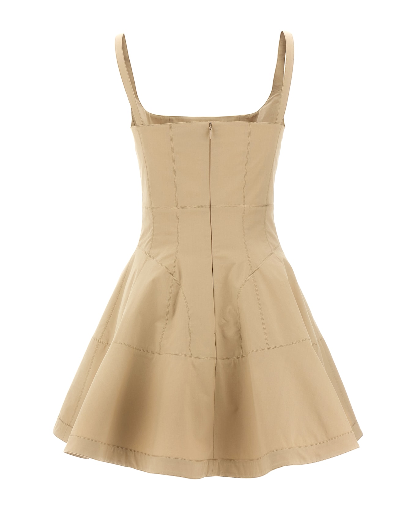 Giovanni Bedin Pleated Dress - Beige