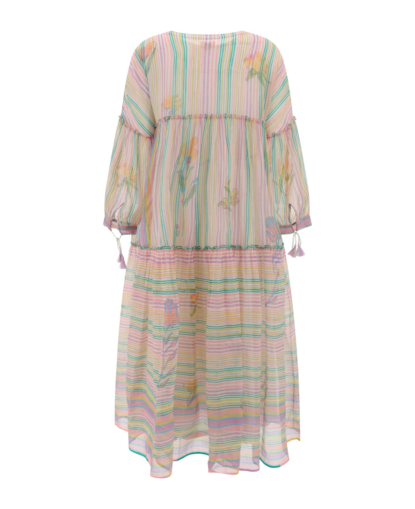 Eka Pine Long Dress - Multicolor