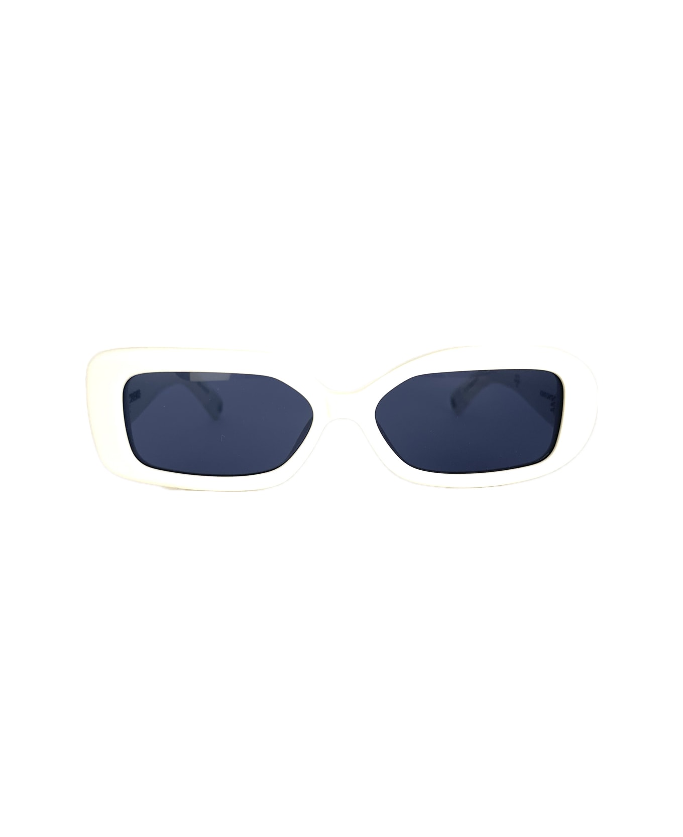 Jacquemus Les Lunettes Rond Carré Jac 11 C2 White Sunglasses - Bianco