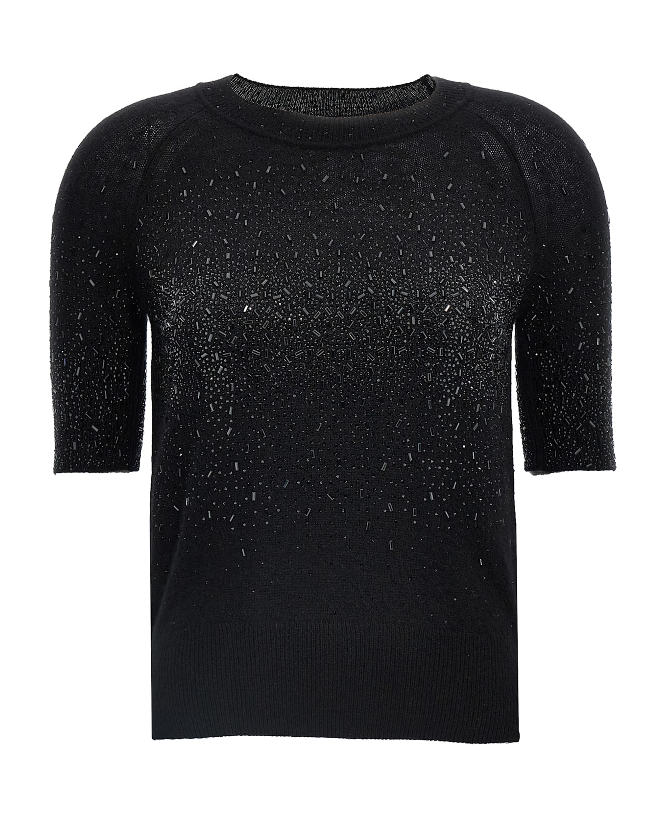 Ermanno Scervino Rhinestone Sweater - Black  