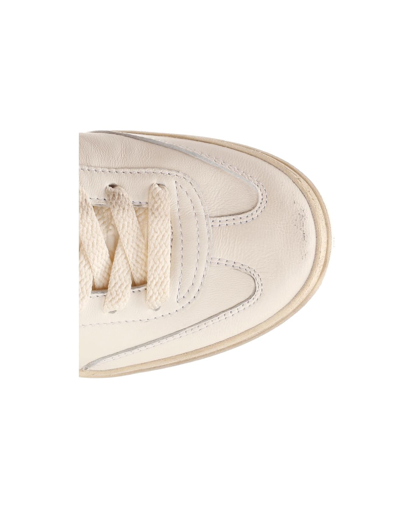 Golden Goose 'soul Star' Sneakers In Ivory Leather - NEUTRALS