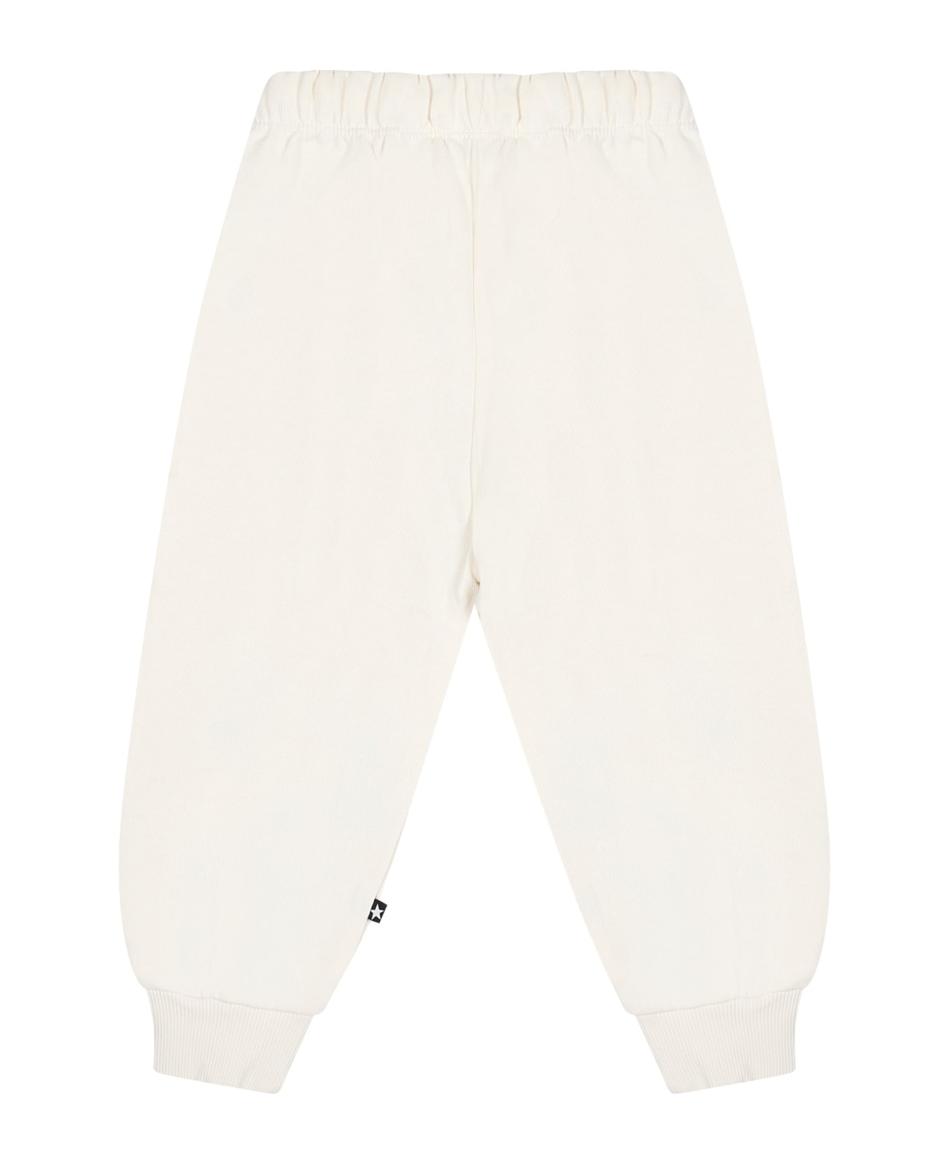 Molo White Sports Trousers For Babykids - White ボトムス