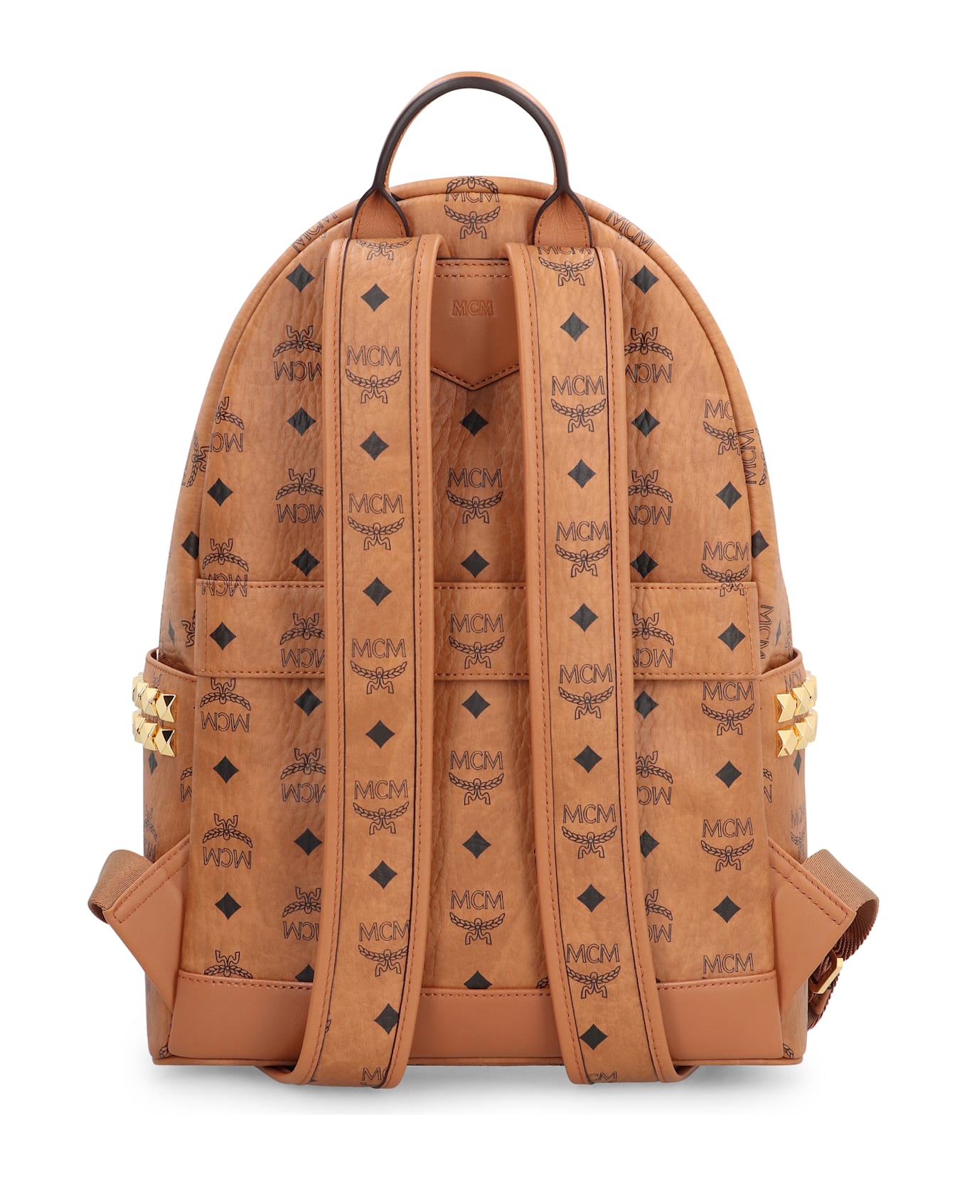 MCM Visetos Stark Side Studs Backpack - brown
