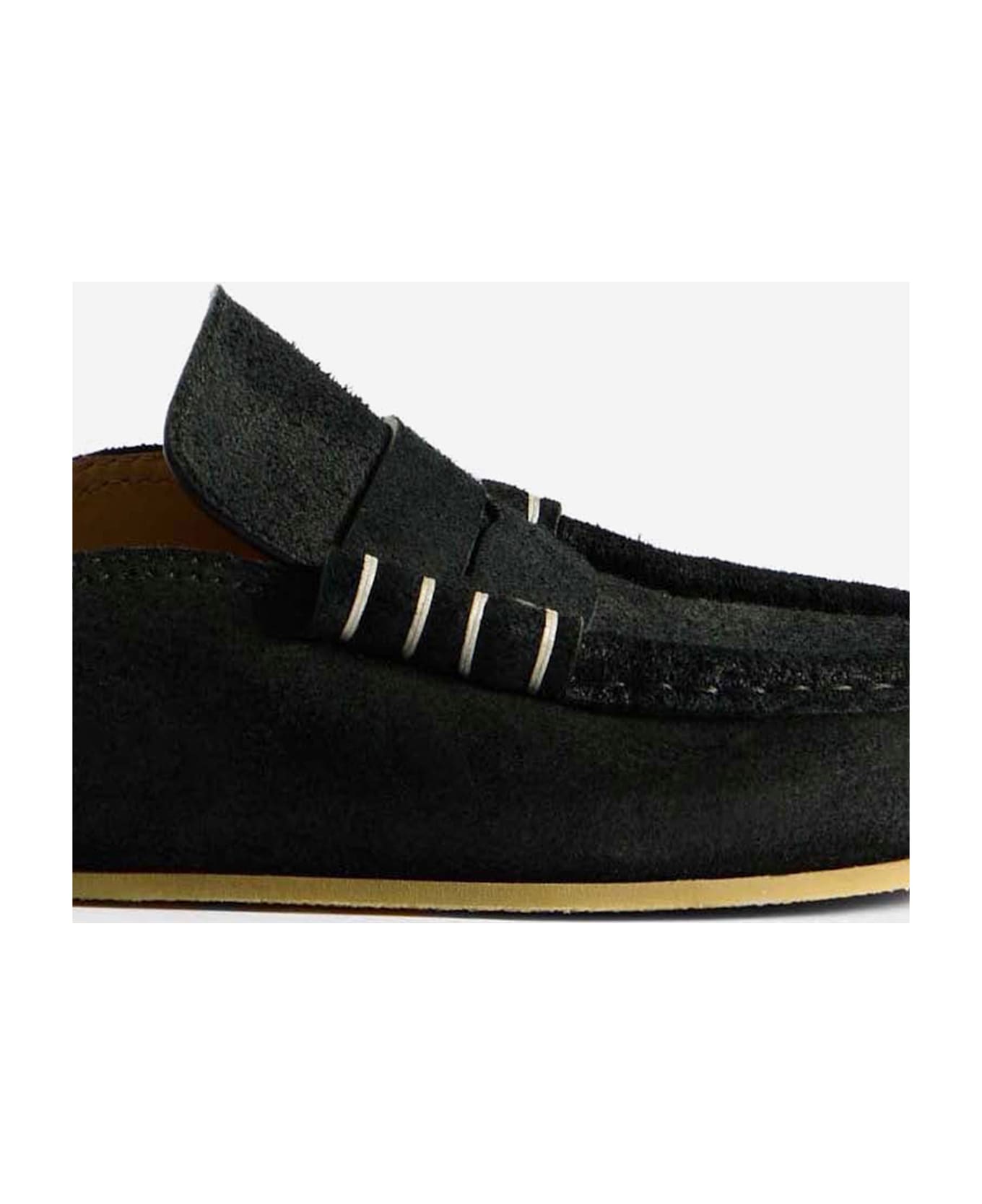 J.W. Anderson Suede Mule Loafers - Black