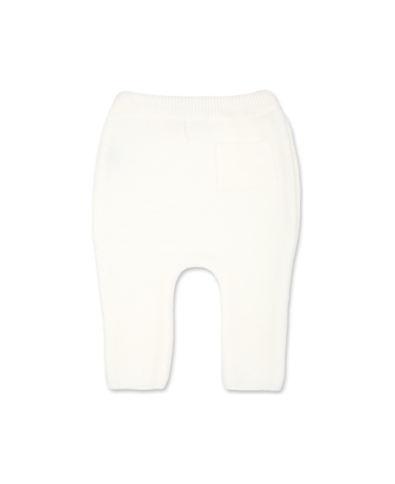 Little Bear White Trousers For Babykids - White