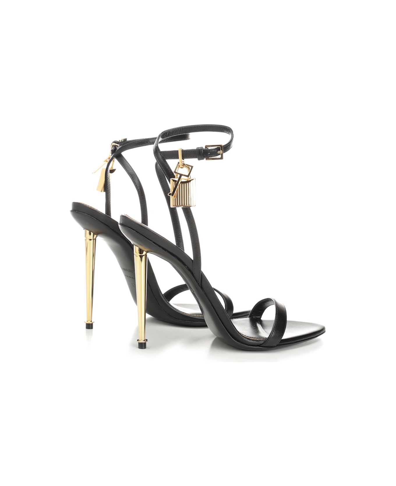 Tom Ford Black Pointed Sandal - Black