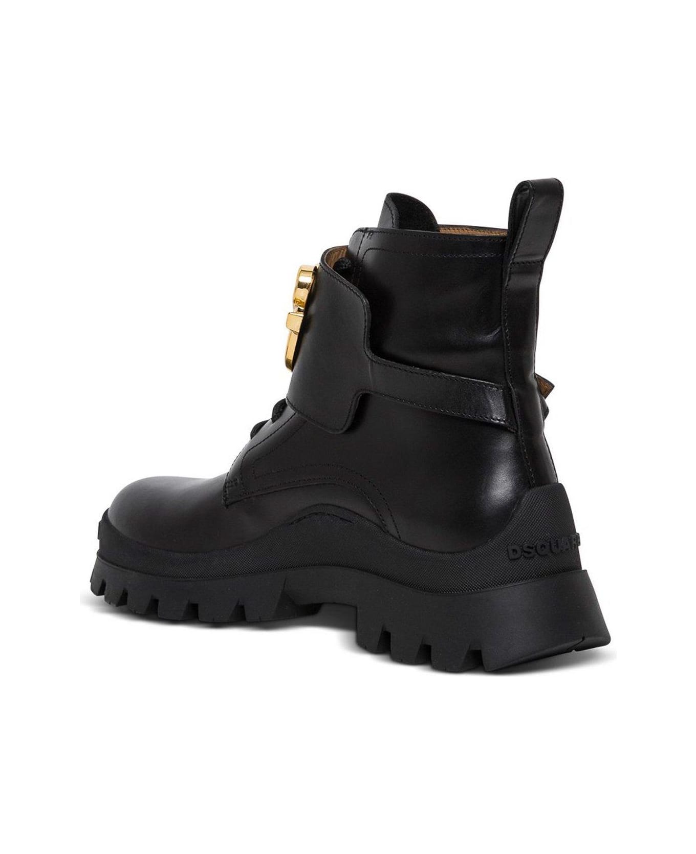 Dsquared2 D2 Statement Lace-up Boots - Nero