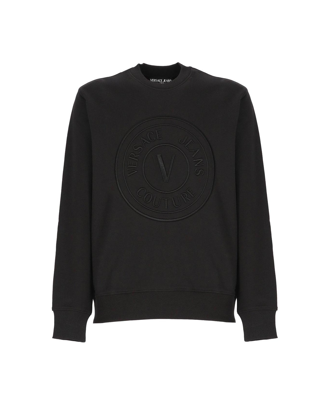 Versace Jeans Couture Logo Embroidered Crewneck Sweatshirt