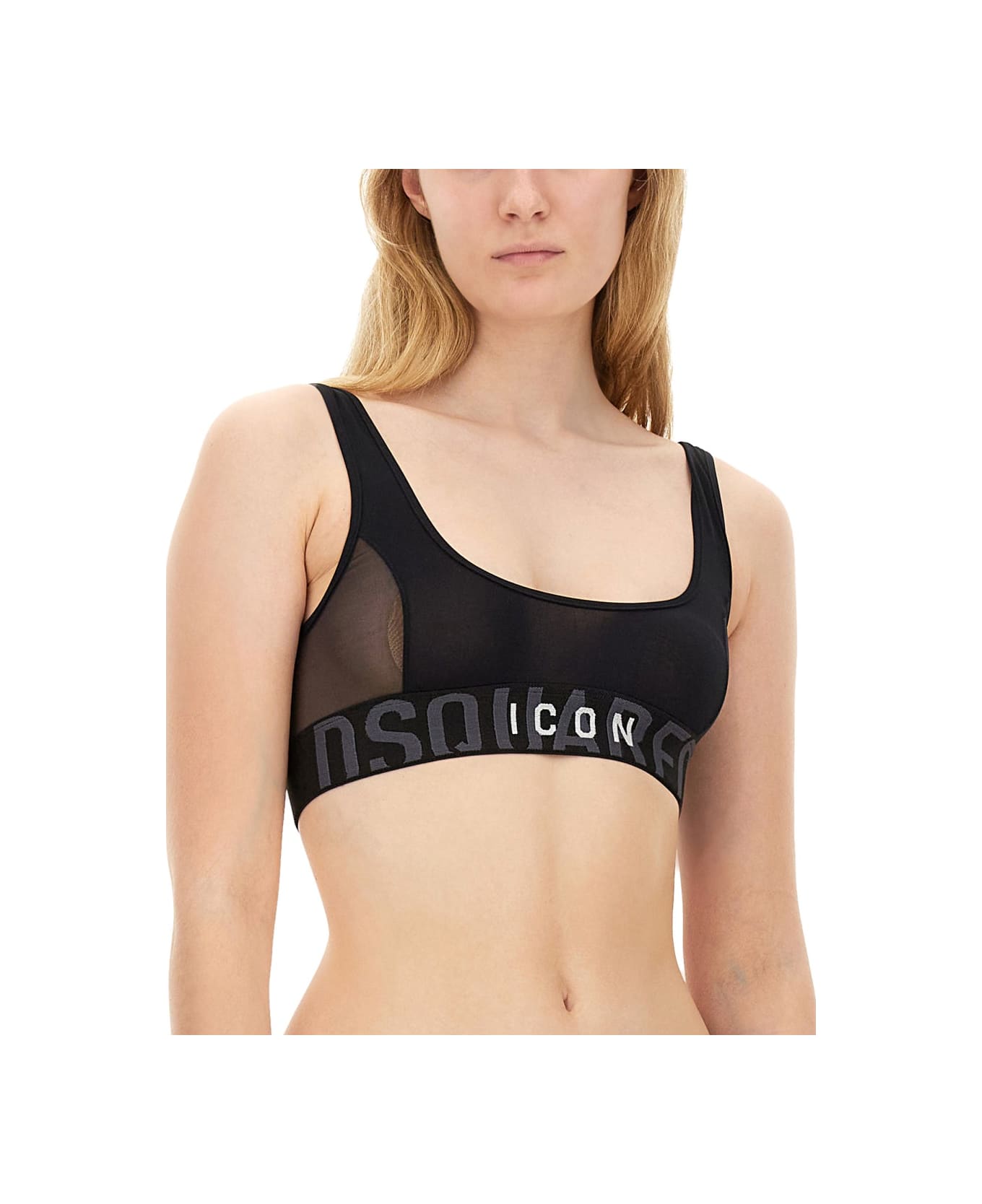 Dsquared2 Sports Bralette - BLACK