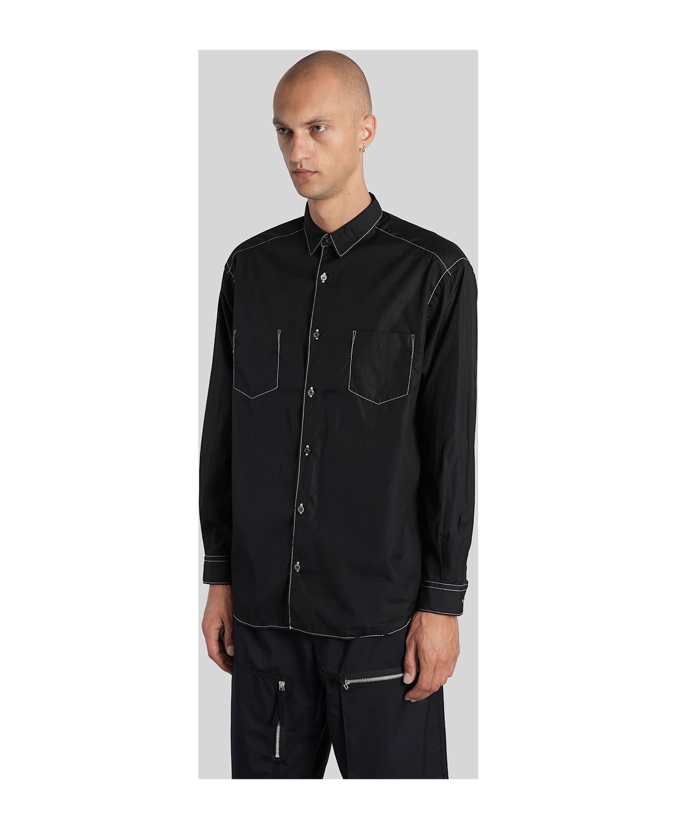 Comme des Garçons Homme Shirt In Black Cotton - black