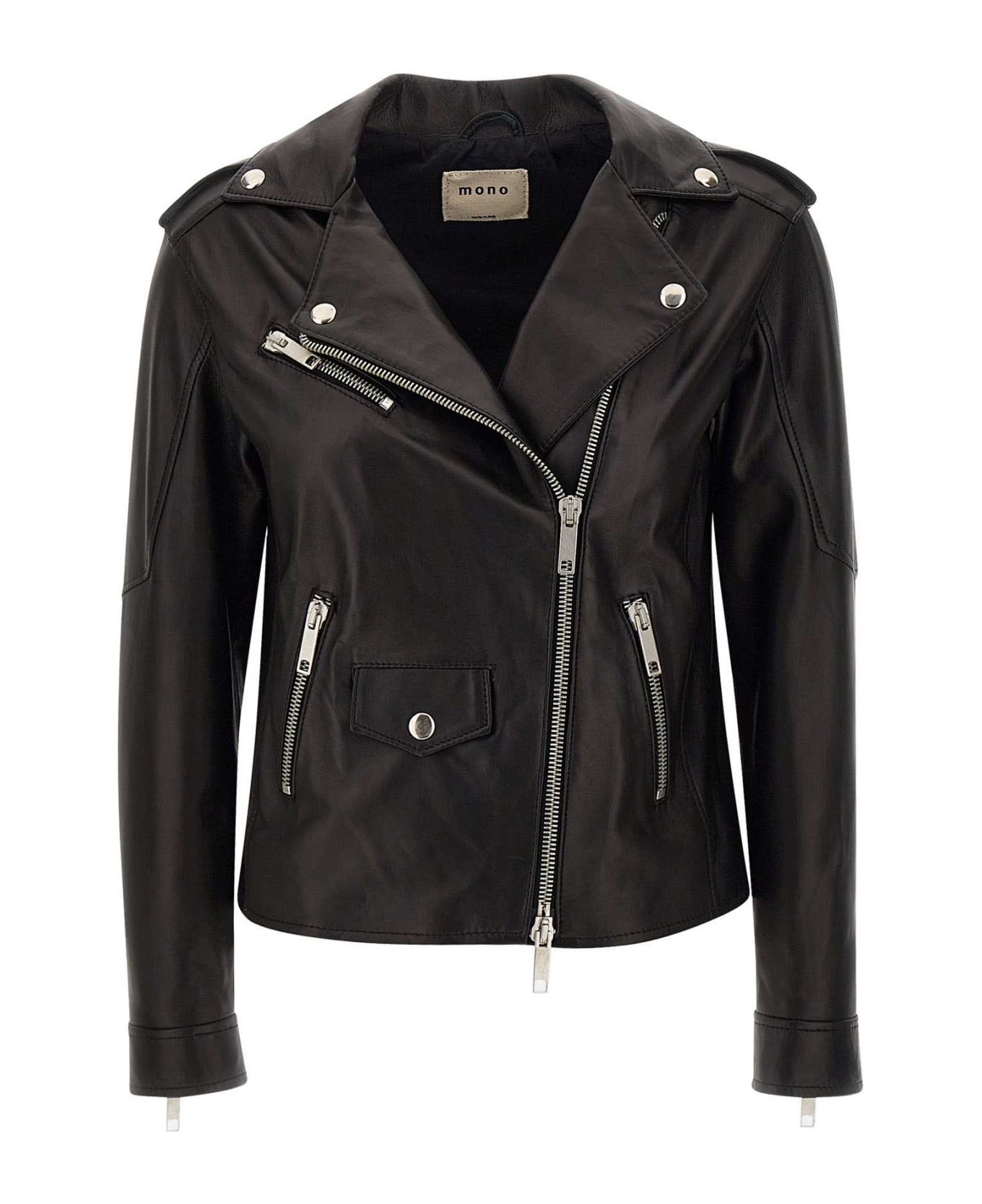 Mono "joan" Leather Jacket - BLACK