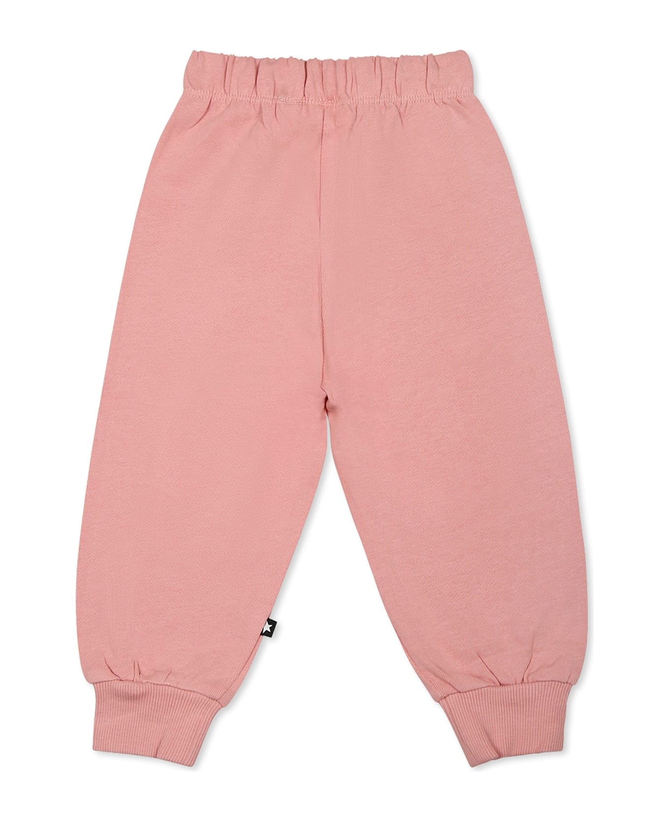Molo Pink Trousers For Babykids With Smile - Pink