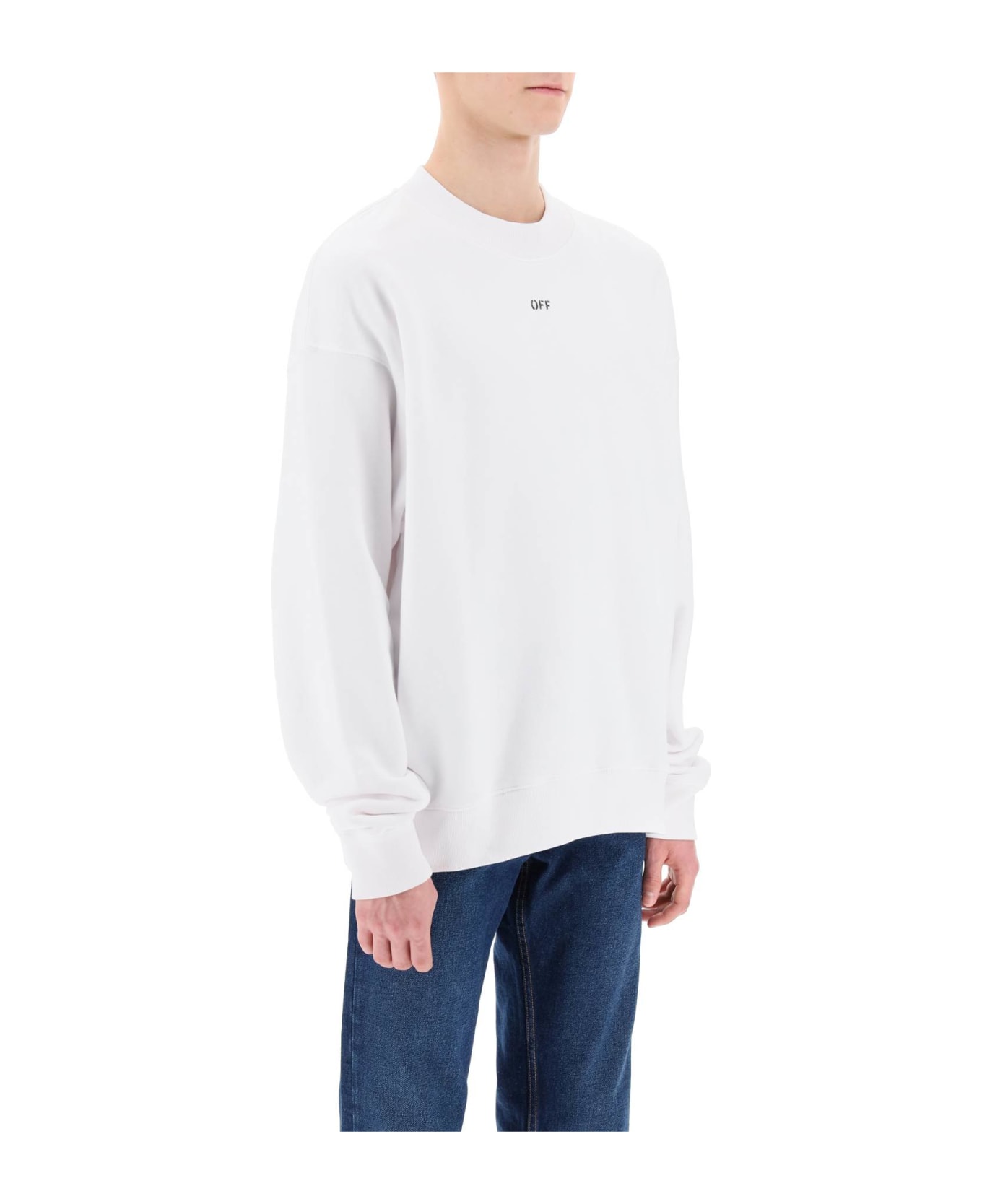 Off-White Skate Sweatshirt With Off Logo - White Black フリース