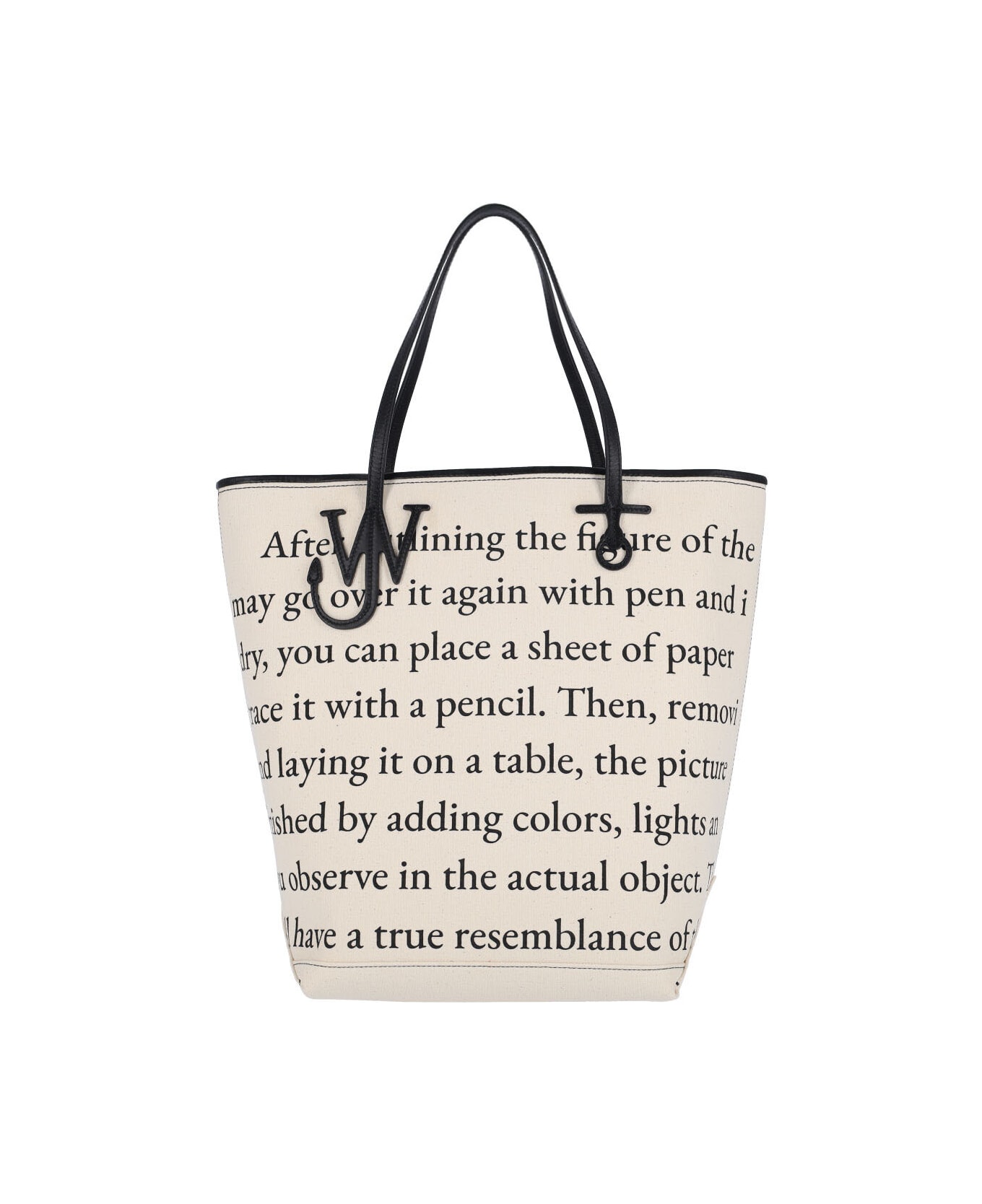 J.W. Anderson 
tall Anchor
 Tote Bag - Ivory