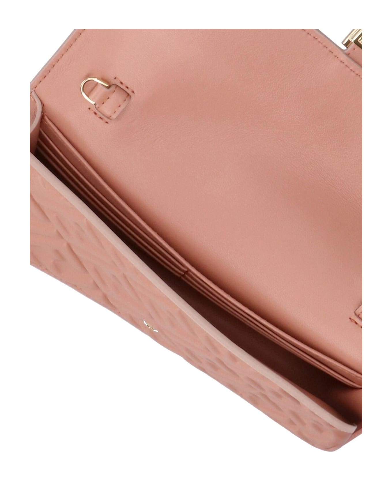 Fendi 
baguette
 Wallet With Shoulder Strap - Ballet Rose+os