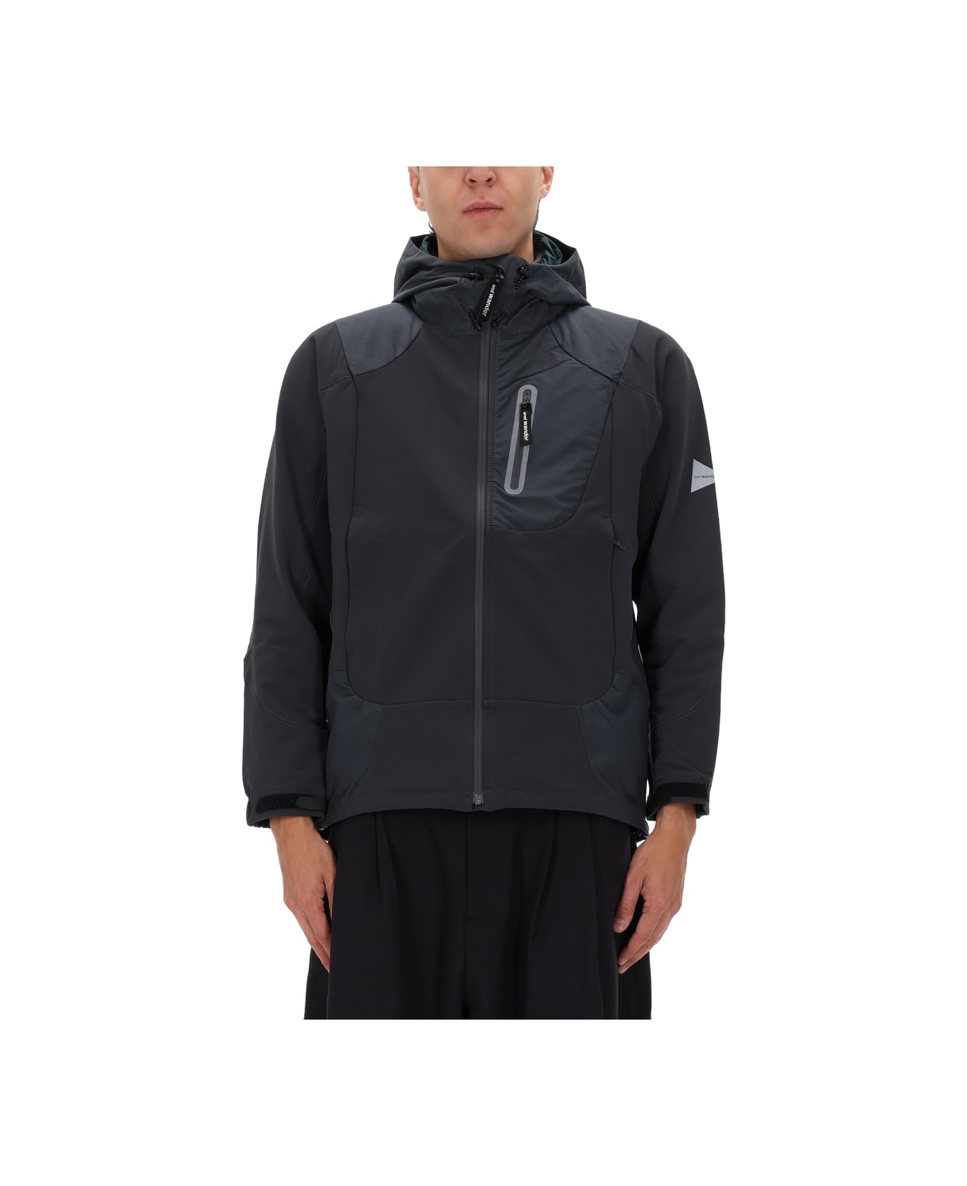 And Wander Jacket With Logo - GREY