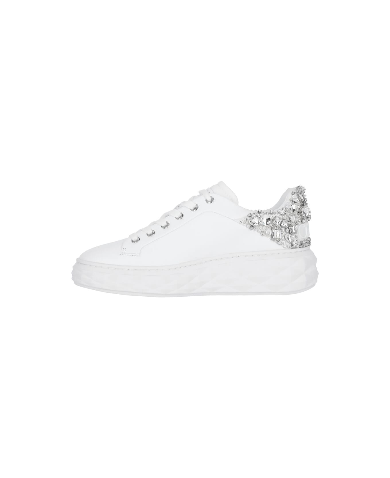 Jimmy Choo "diamond Maxi/f Ii" Sneakers - White