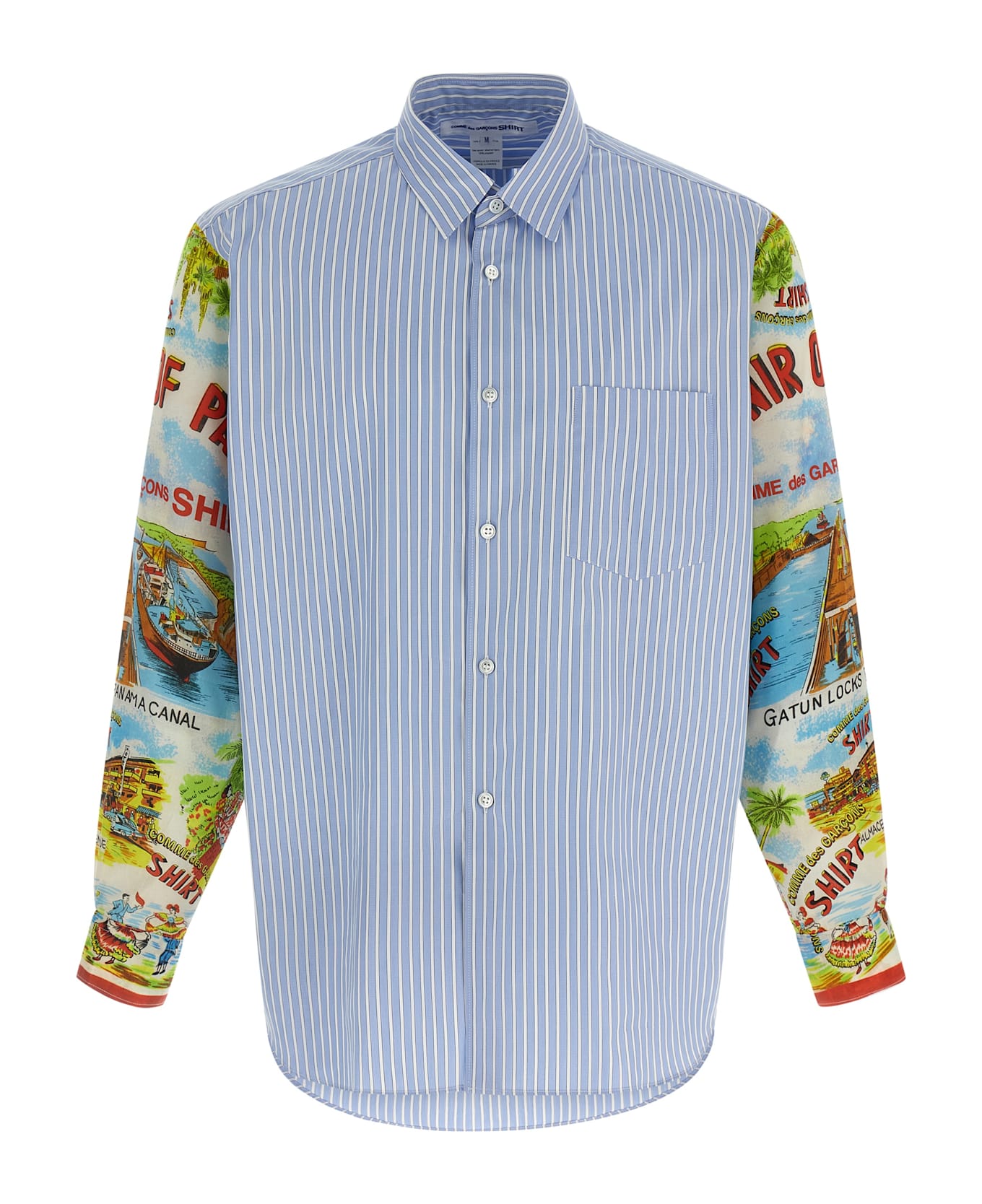 Comme des Garçons Shirt Patterned Sleeve Shirt - Multicolor