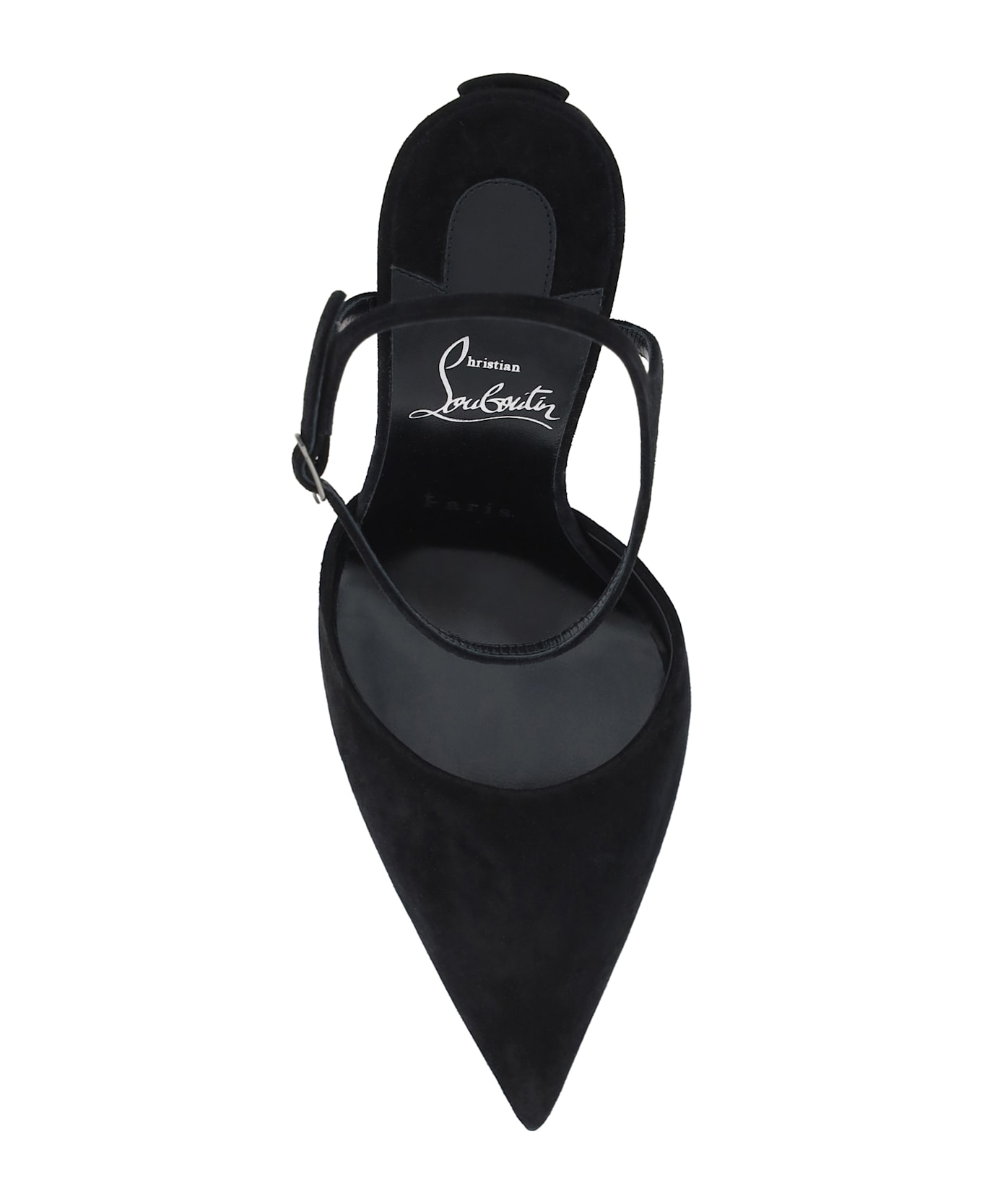 Christian Louboutin Condora Riviera 100 Veau Velours/lining - Black/lin Black