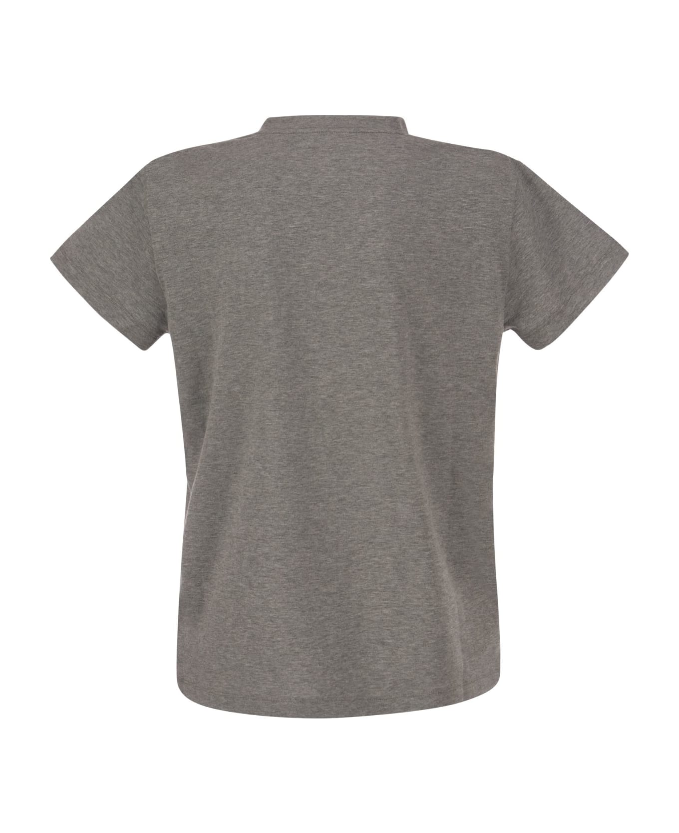 Fabiana Filippi Cotton Jersey T-shirt - Grey