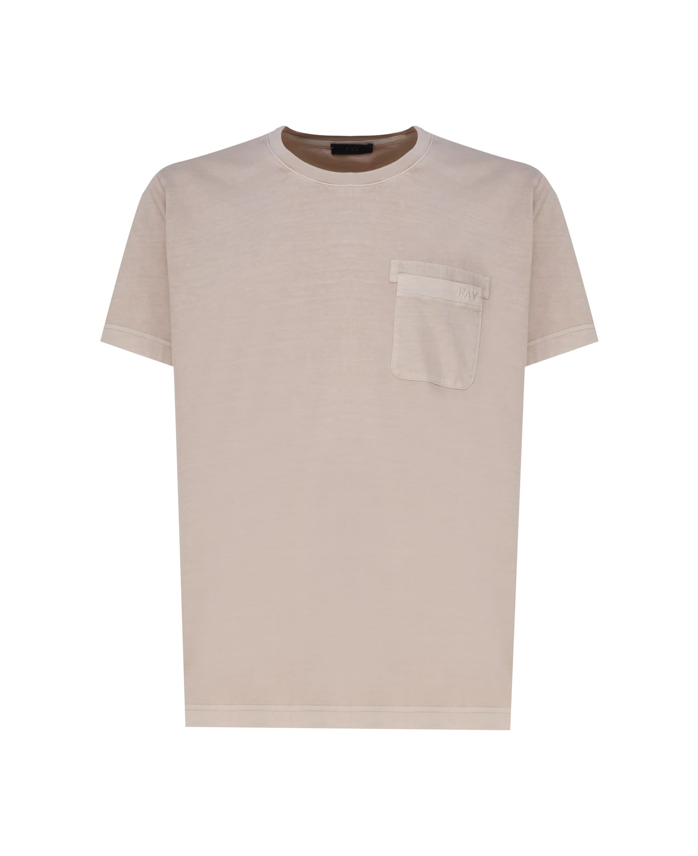 Fay T-shirt In Cotton - Beige シャツ