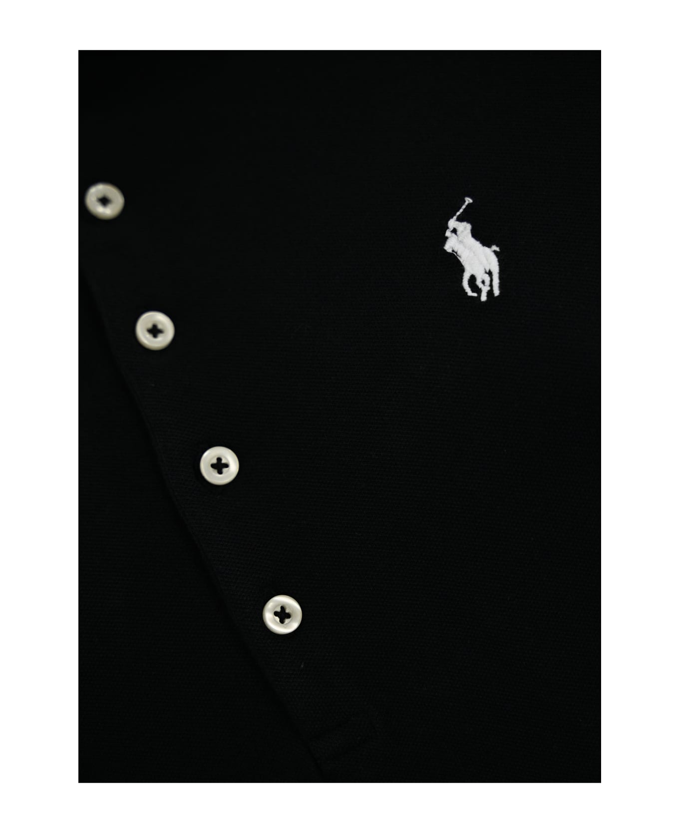 Polo Ralph Lauren Cotton Polo Shirt With Logo - Black