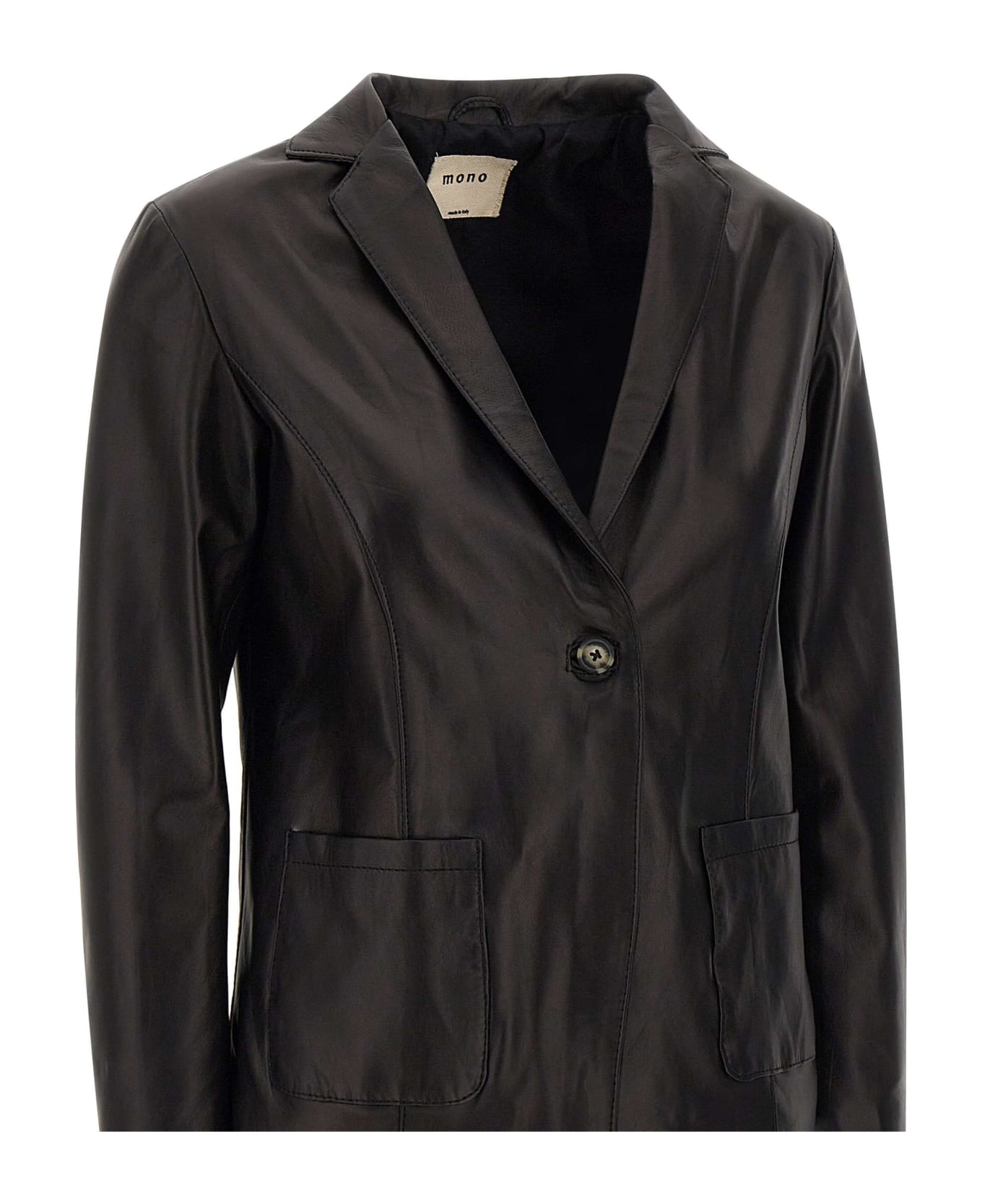 Mono "ginger" Leather Jacket - BLACK