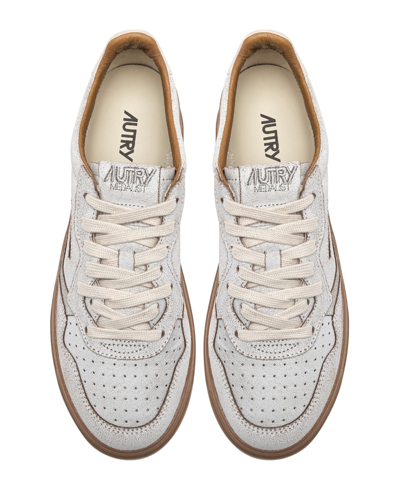 Autry Medalist Low Sue Scrap Wht Tobacco - Wht Tobacco