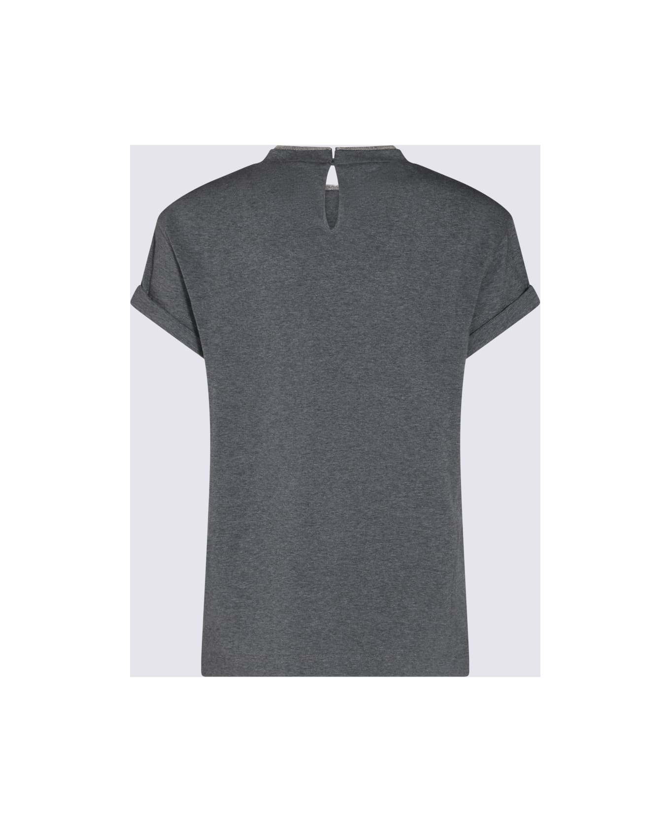 Brunello Cucinelli Dark Grey Cotton T-shirt - Grey