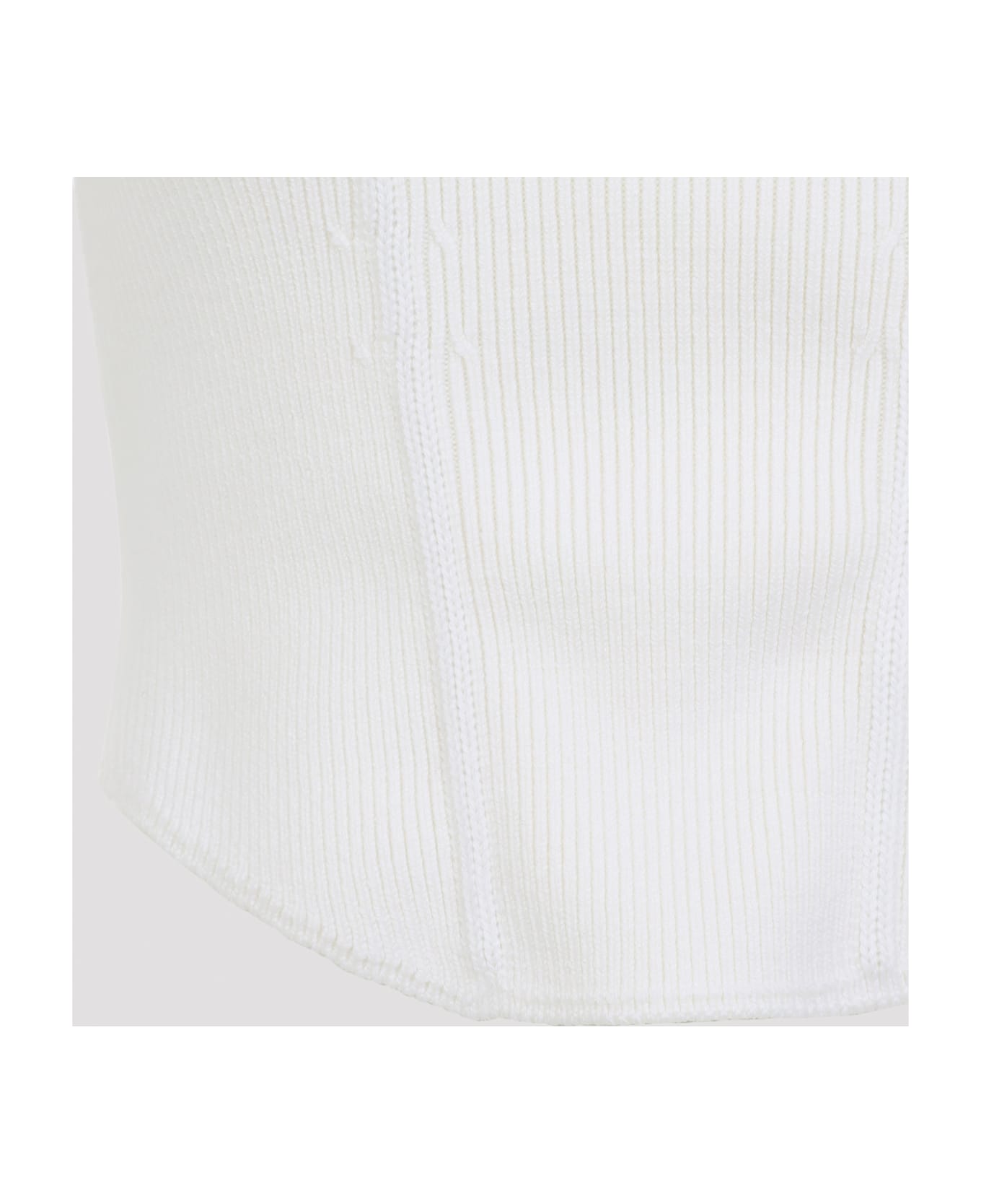 Alaia Alaïa Corset Top - Blanc Naturel
