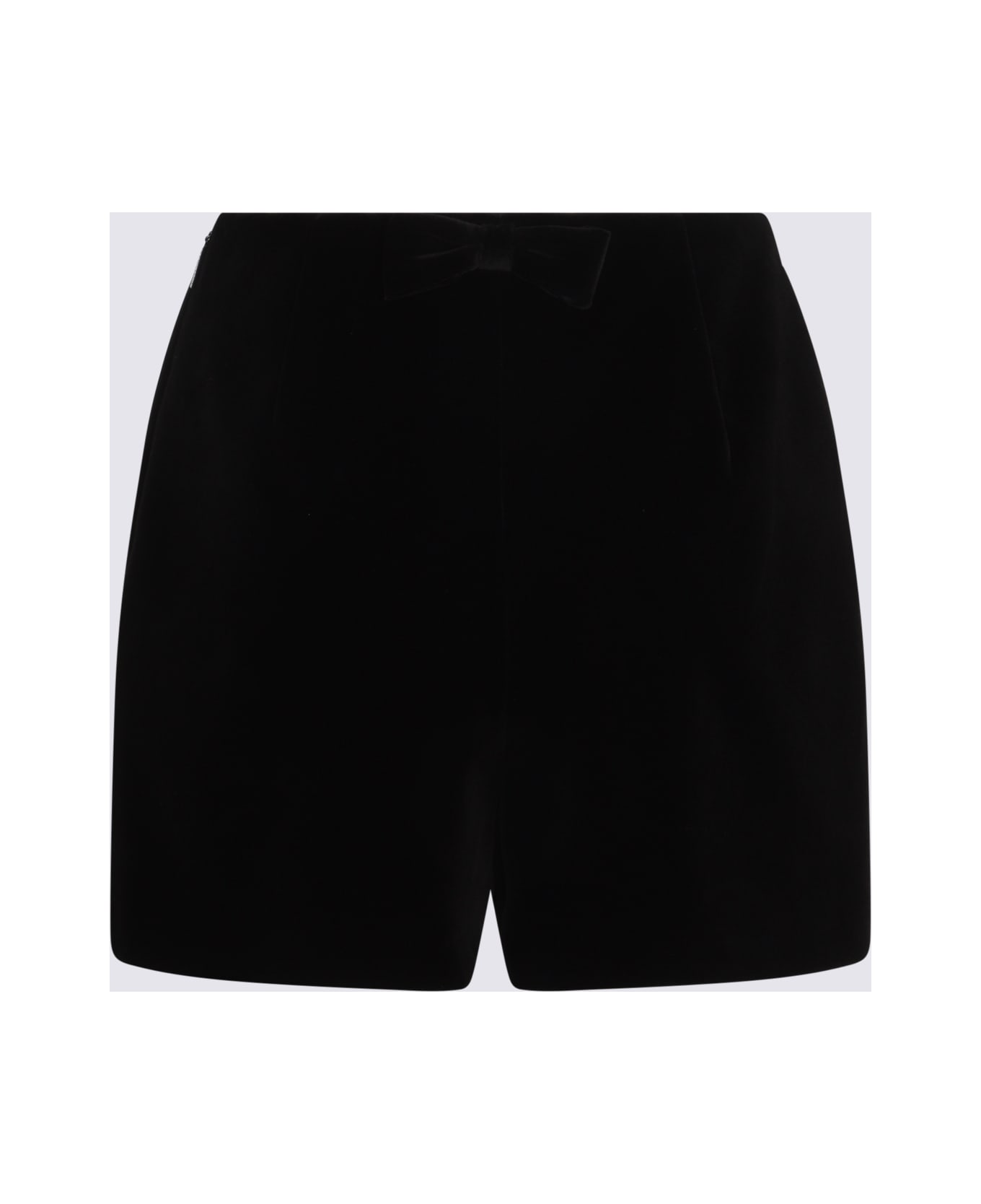 Valentino Black Cotton Shorts - Black