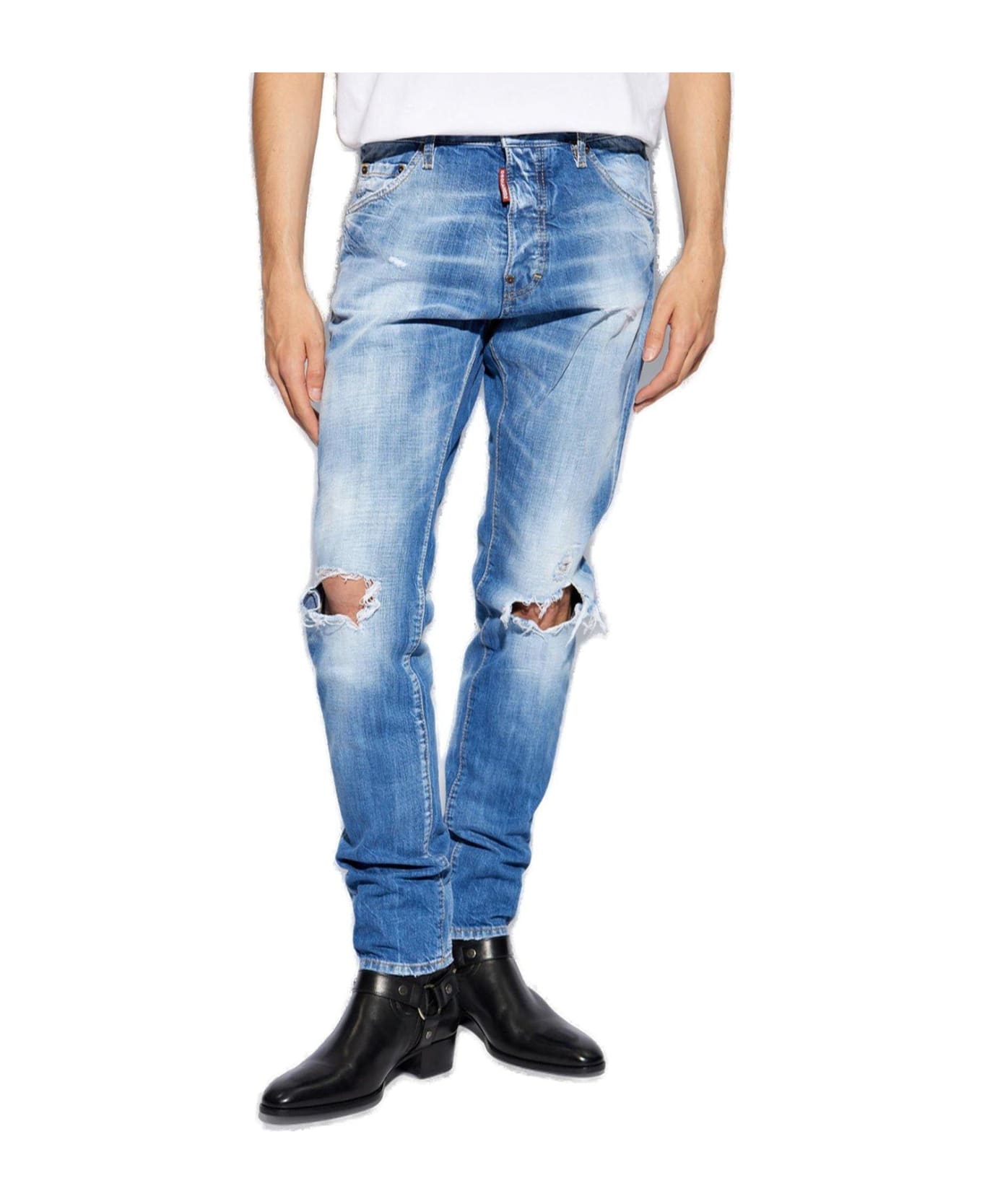 Dsquared2 Cool Guy Distressed Jeans - BLUE