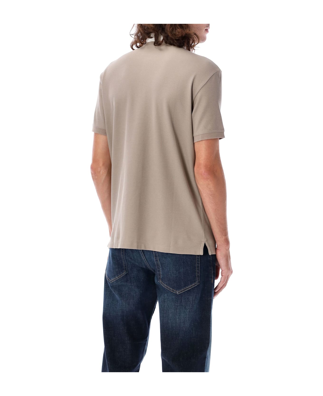 Emporio Armani Contrast Collar Polo Shirt - INC FLY EAGLE