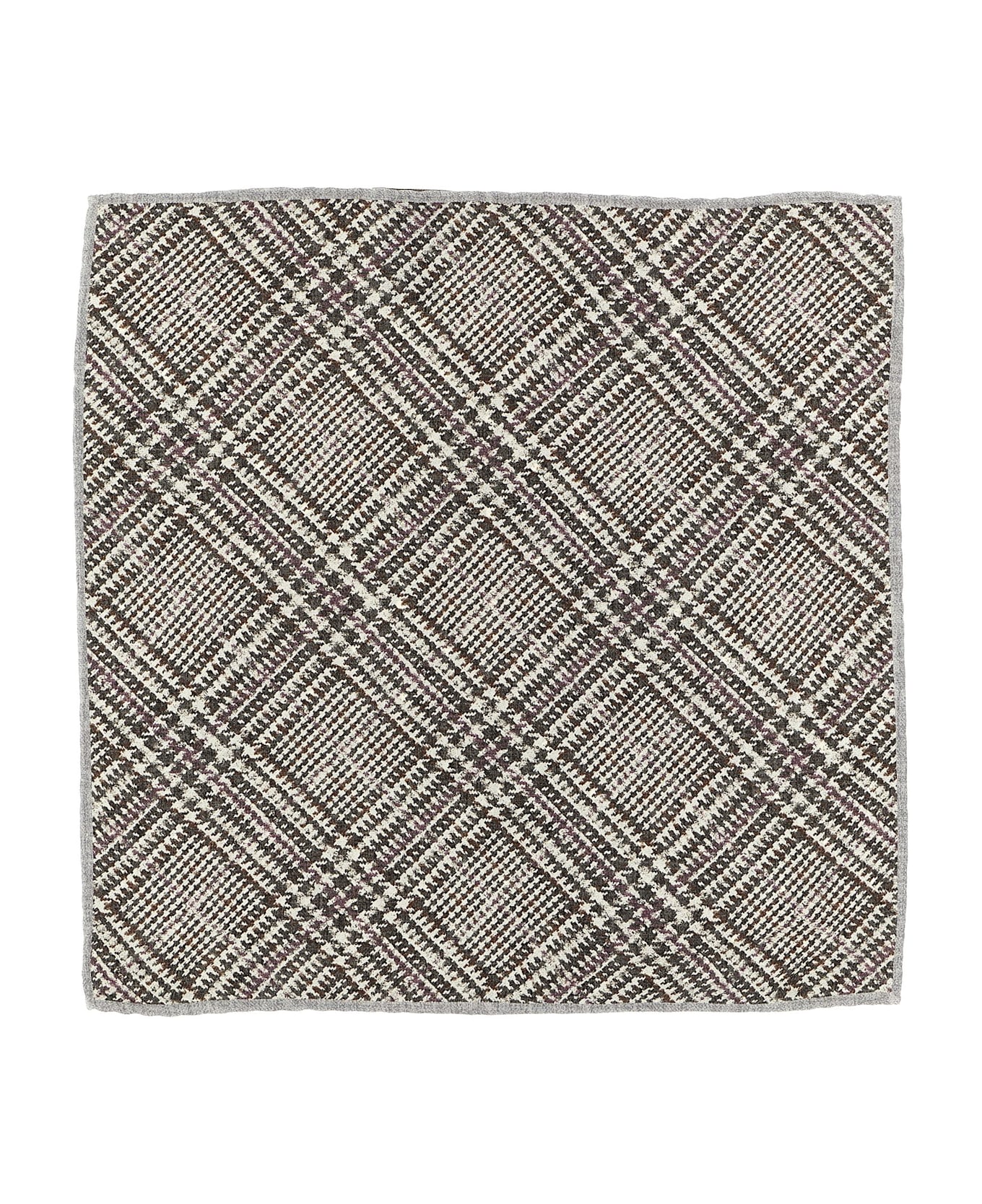 Brunello Cucinelli Prince Of Wales Pocket Clutch Bag - Multicolor