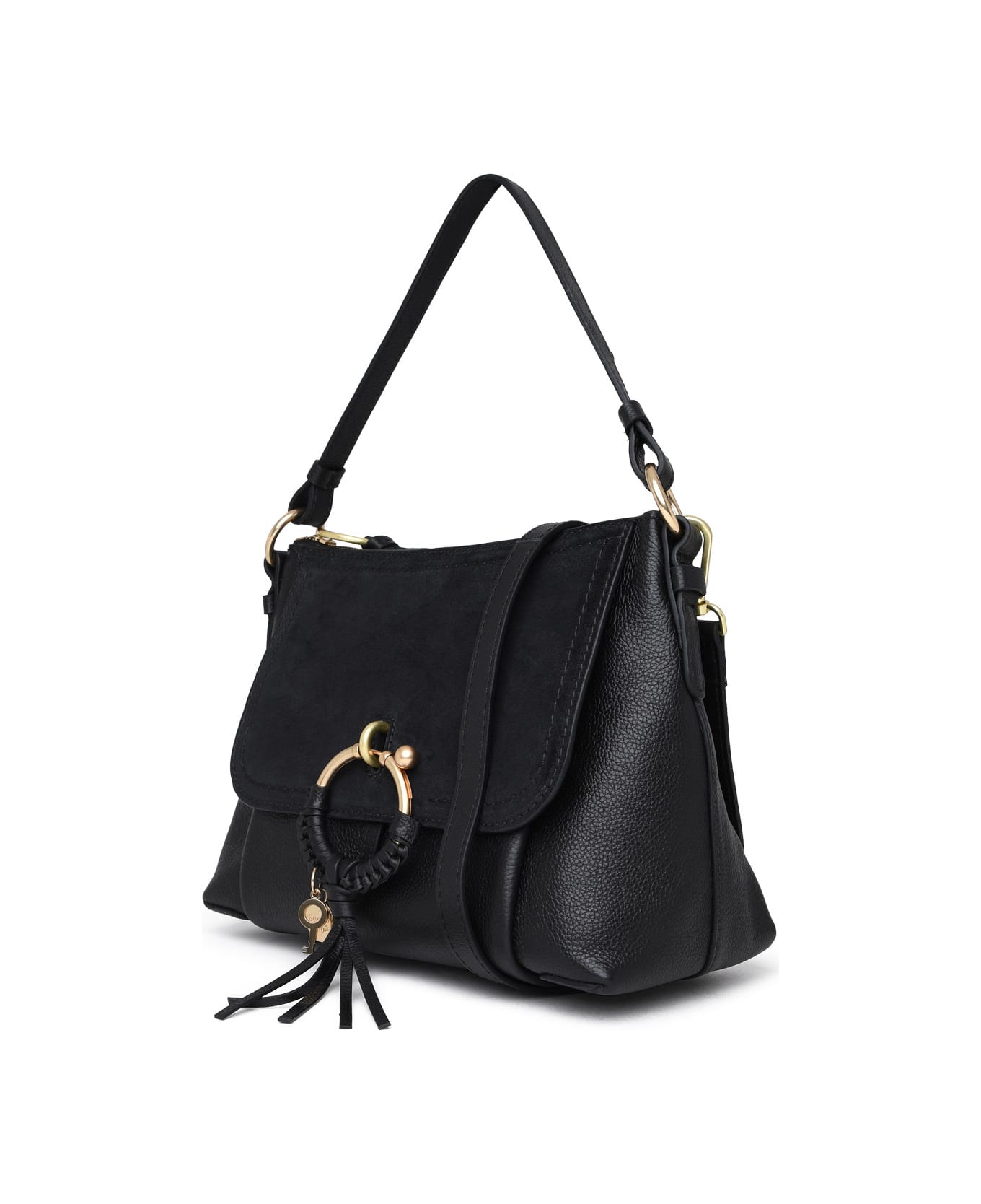See by Chloé Black Leather Small Joan Bag - Black トートバッグ