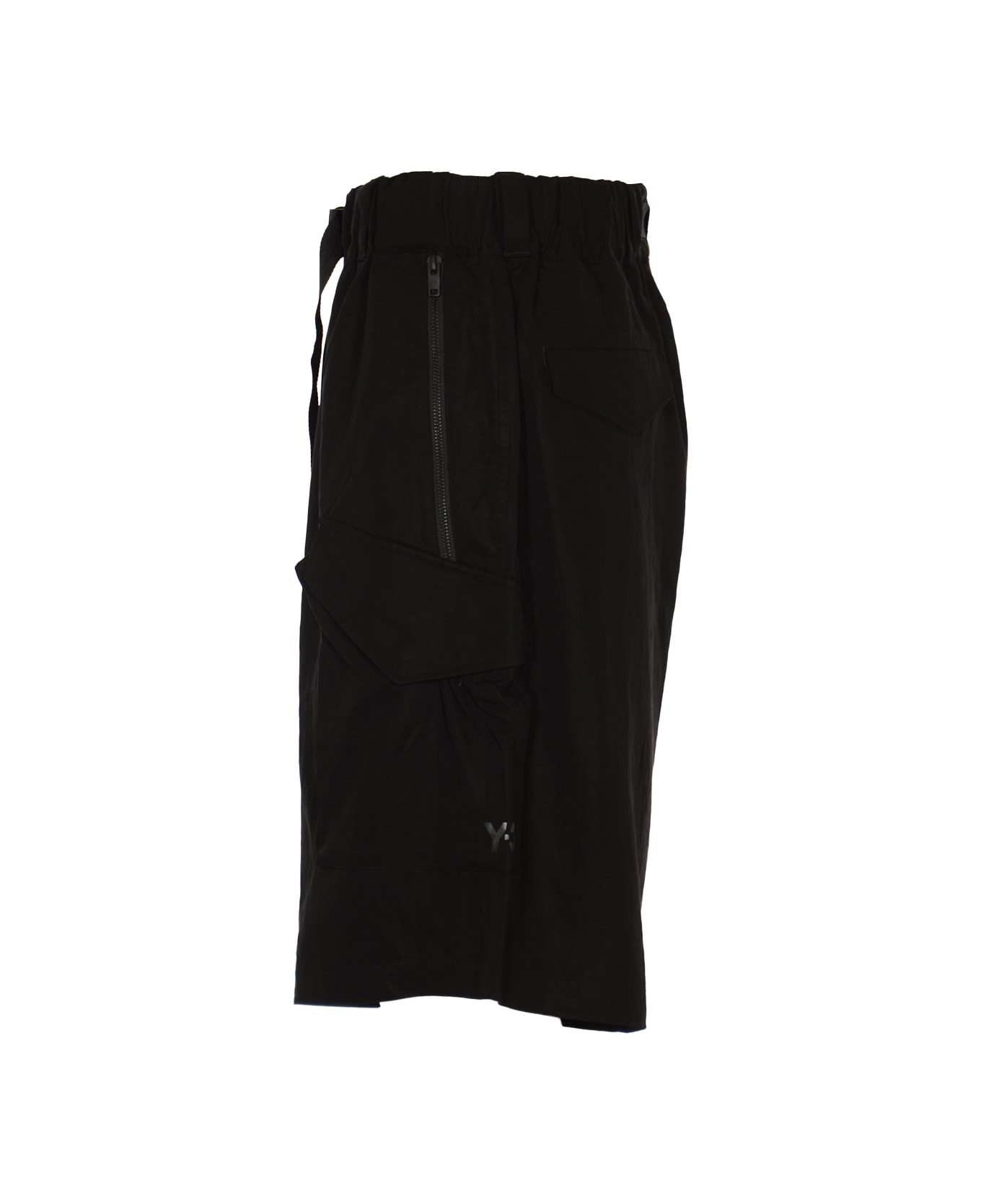 Y-3 Belted Waist Cargo Shorts - Black