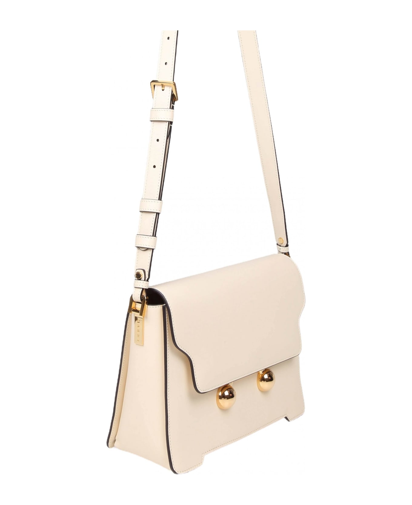 Marni Trunkaroon Shoulder Bag - Milk